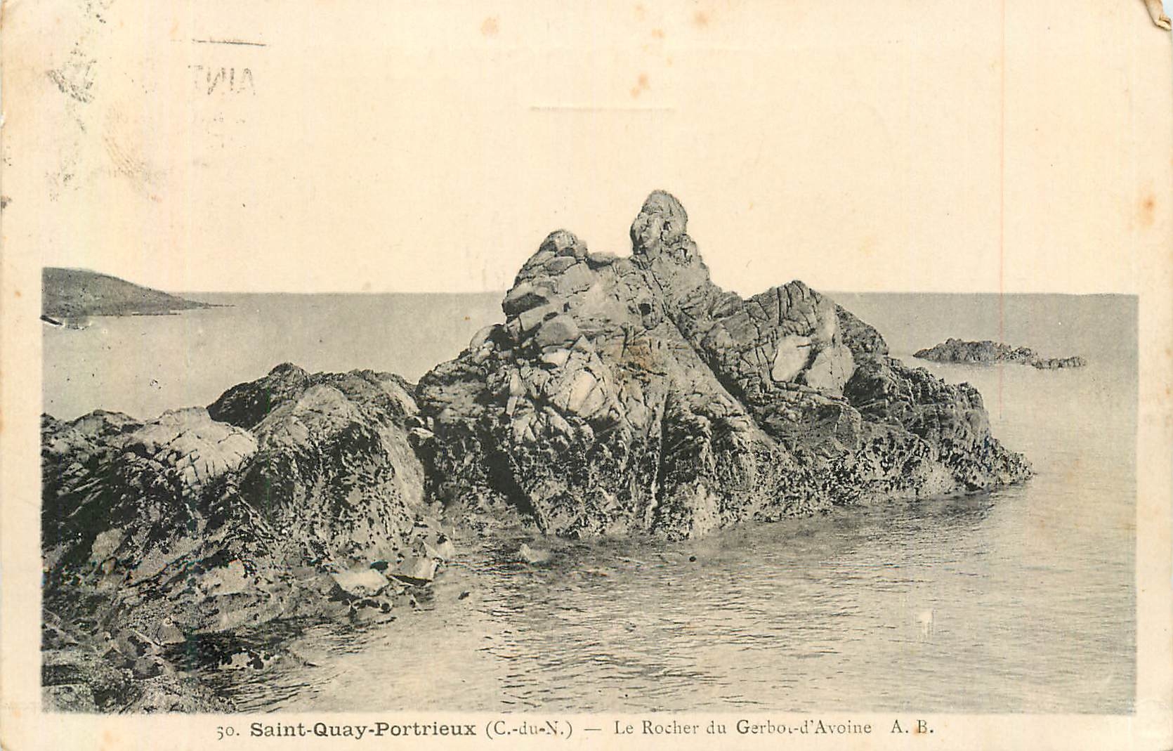 Saint-Quay-Portrieux (C.-du-N.) — Le Rocher du Gerbo-d'Avoine — Phototypie A. Bruel - Angers