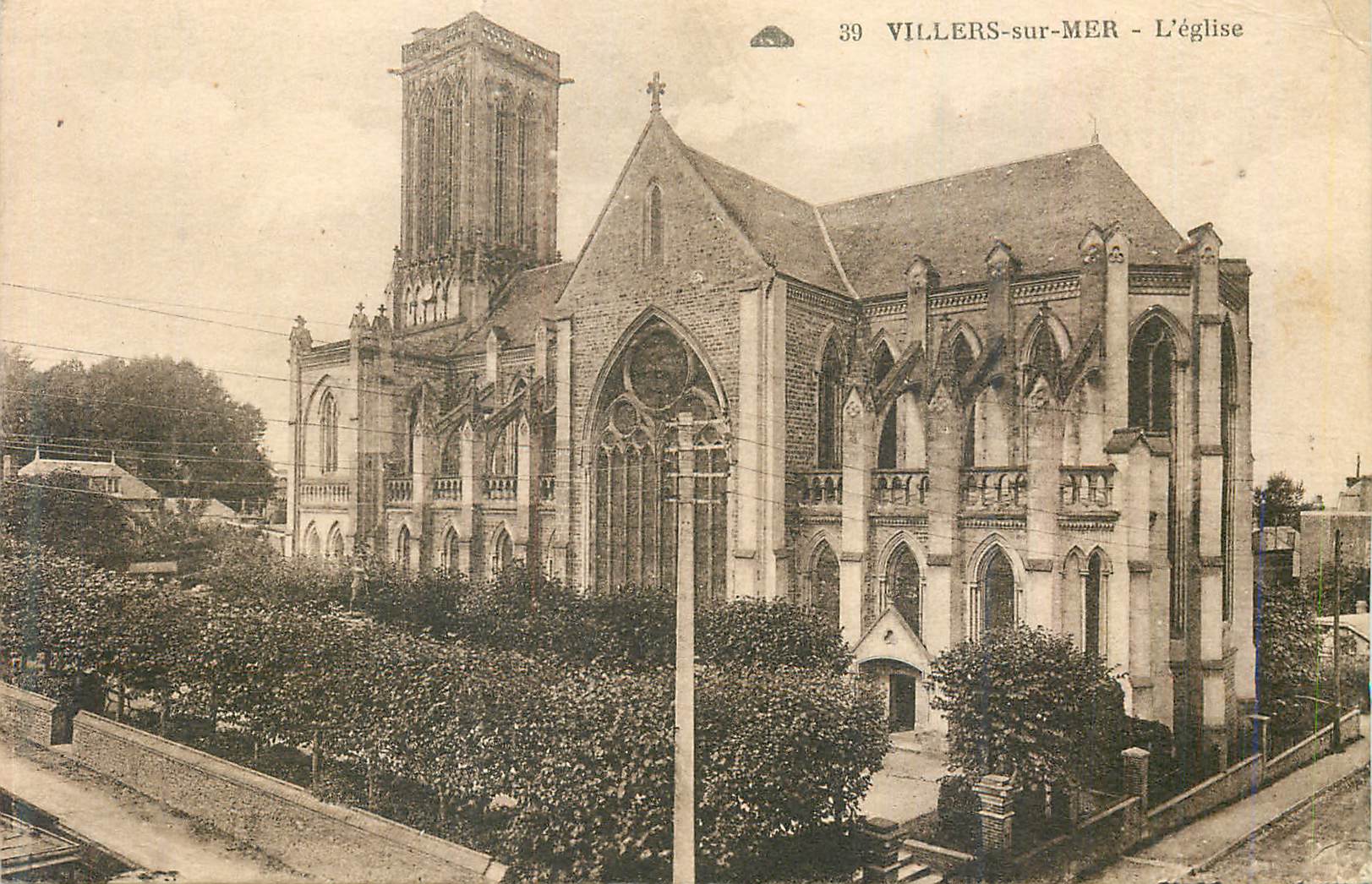 CPA Villers sur Mer L Eglise 