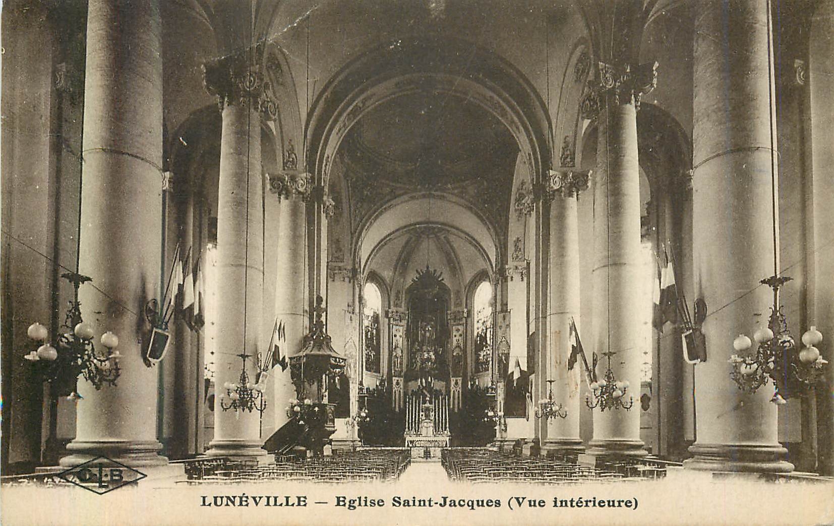 CPA Luneville Eglise Saint Jacques Vue interieure 