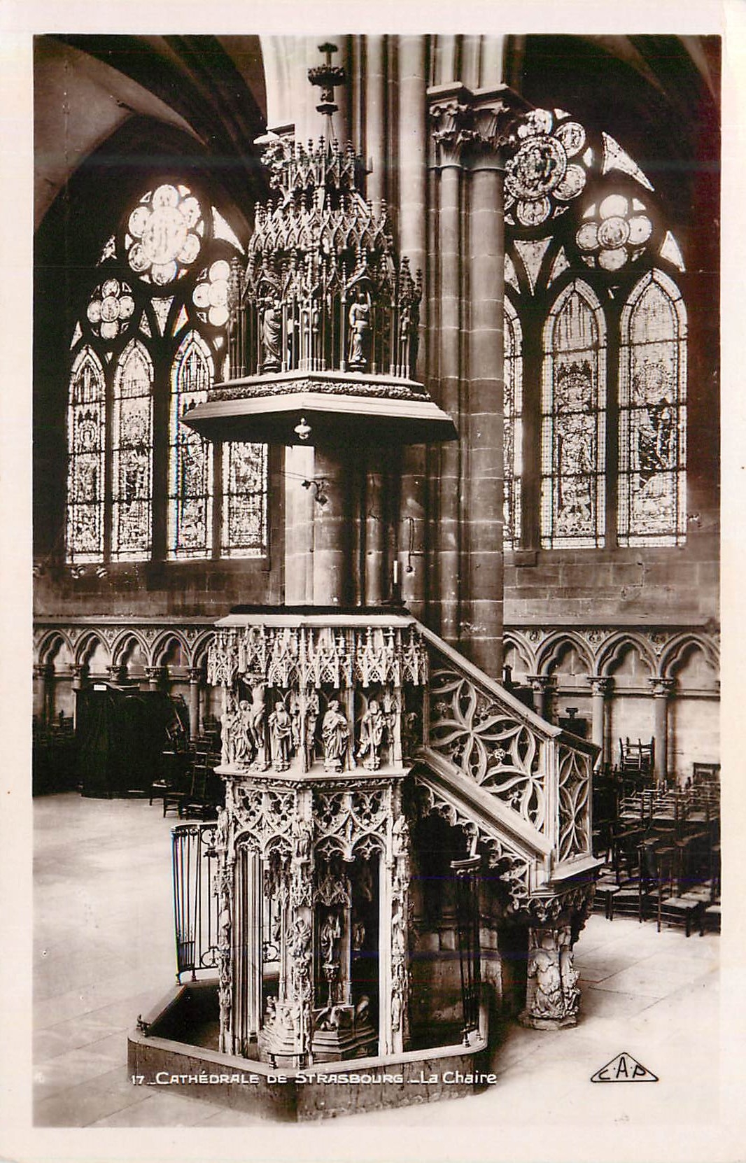 CPA Cathedrale de Strasbourg La Chaire 