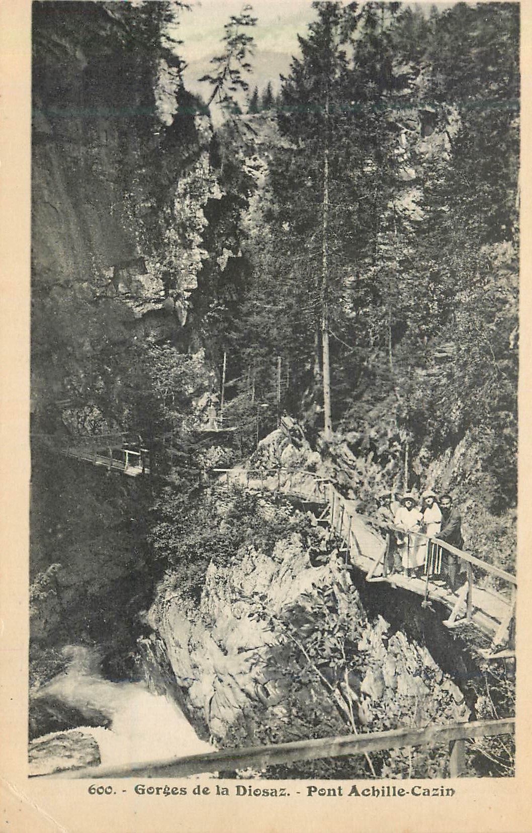 CPA Gorges de la Diosaz Pont Achille Cazin 