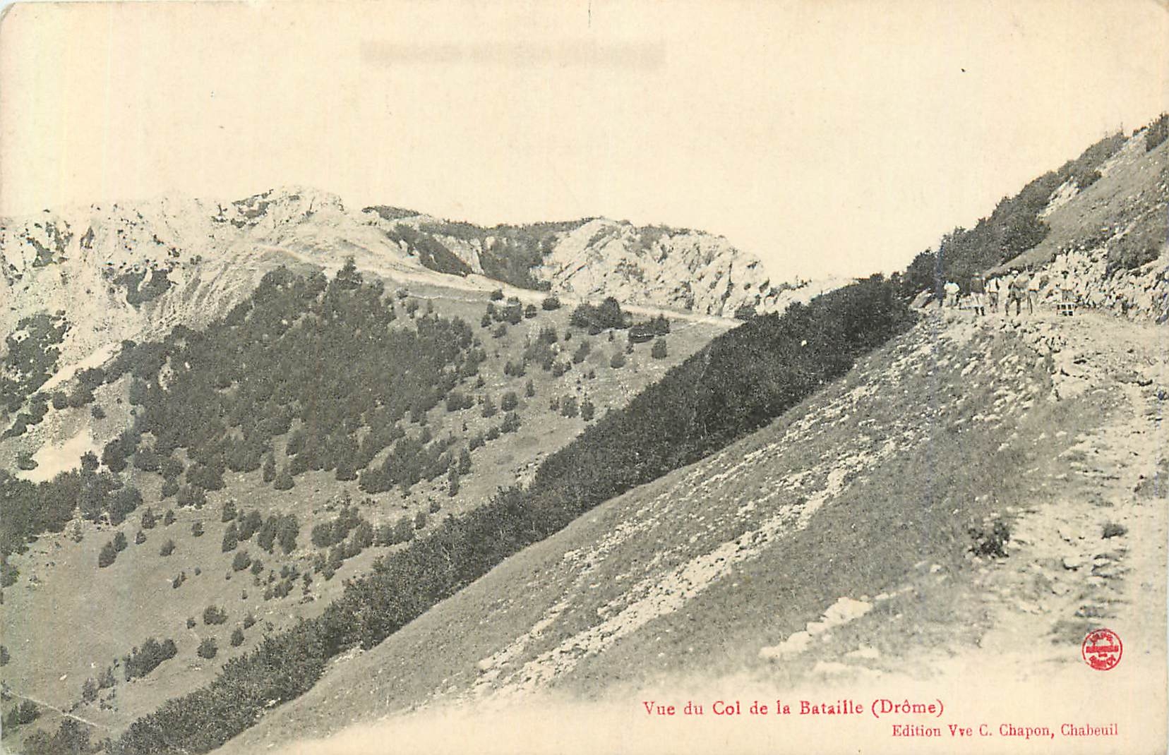CPA Vue du Col de la Bataille Drome 