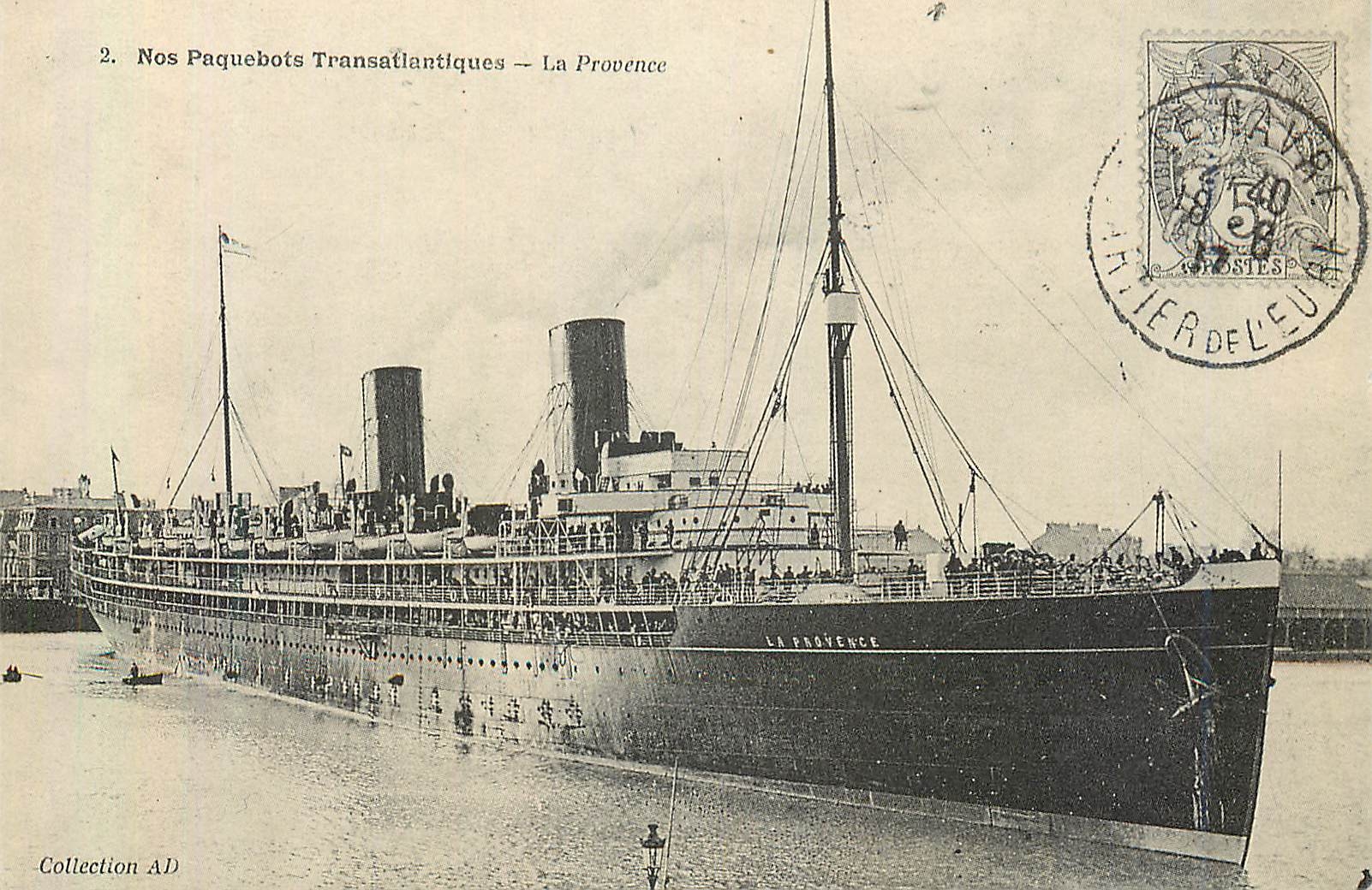 REPRO Nos Paquebots Transatlantiques La Provence 