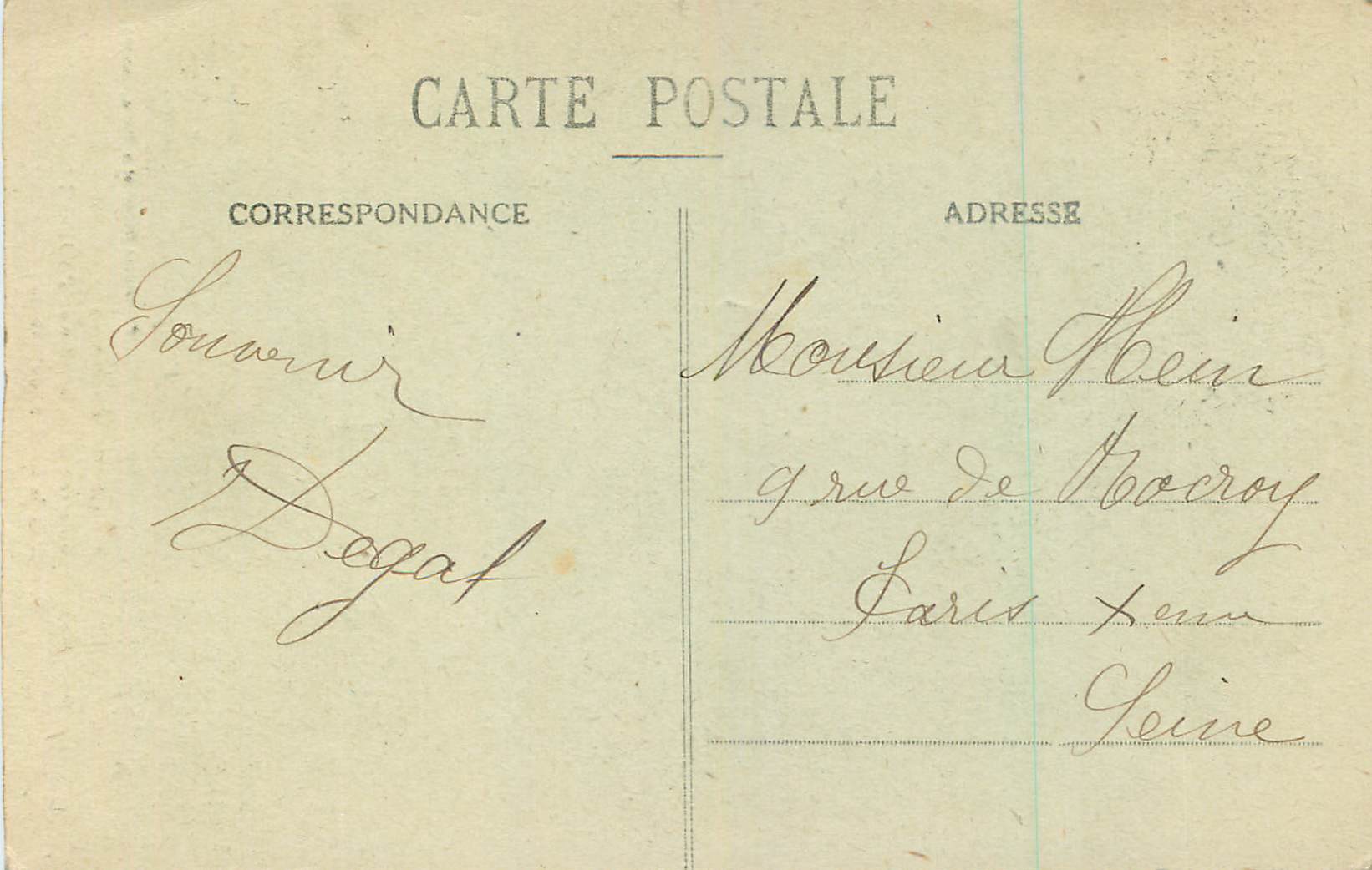 Untergalerie des Padirac-Schlunds — Quelle der unterirdischen Fluss — Phototypie Dubernet & Palta, Cahors — Rückseite