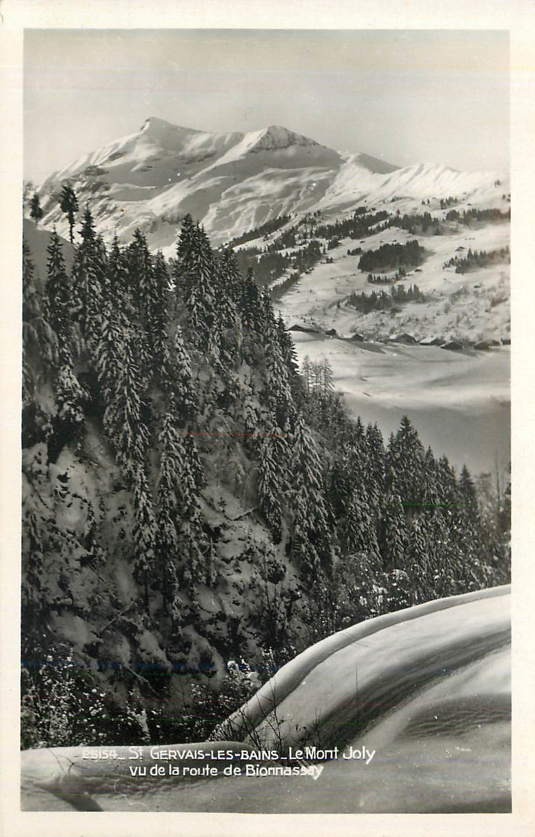 St Gervais-les-Bains — Le Mont Joly vu de la route de Bionnassay — Édition « La Cigogne »