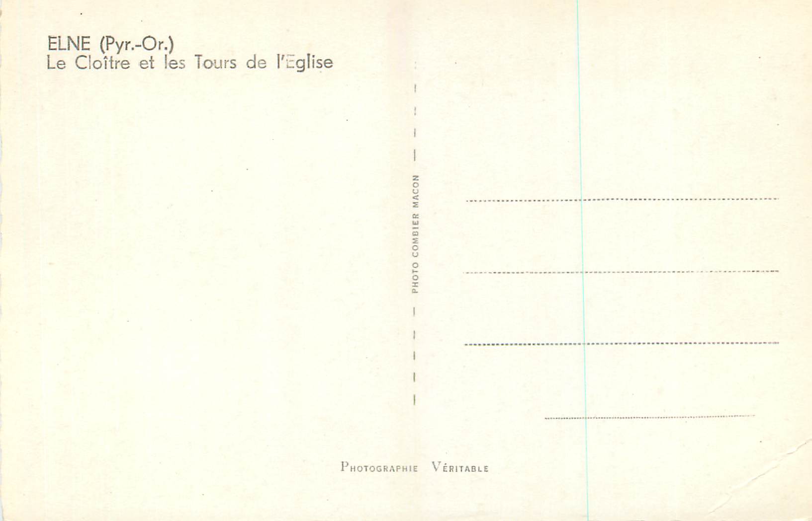 CPM Elne Pyr Or Le Cloitre et les Tours de l Eglise  — Rückseite