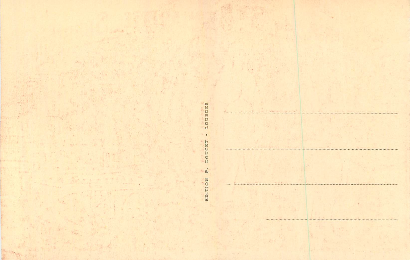 CPA Souvenir de St Bernadette Soubirous  — Verso