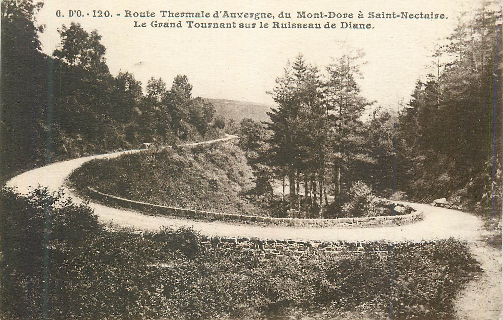 Route Thermale d'Auvergne, du Mont-Dore à Saint-Nectaire — Le Grand Tournant sur le Ruisseau de Diane — G. D'O. n°120