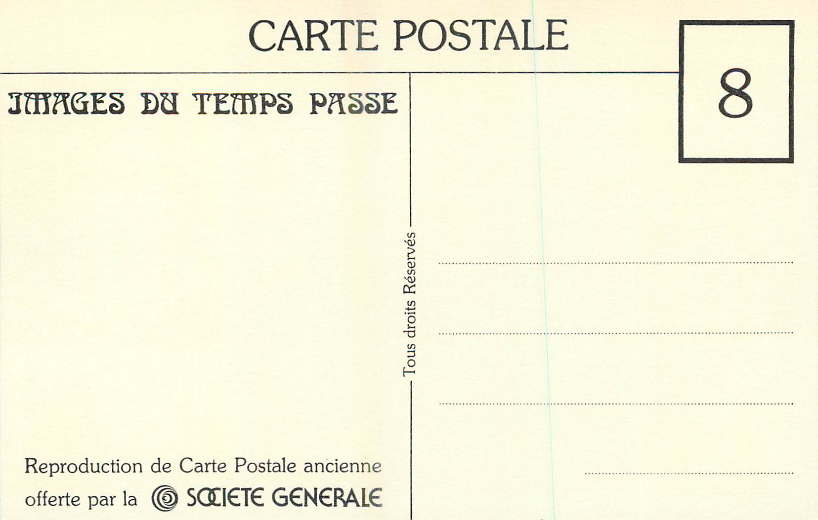 REPRO Parc Saint Maur La Societe Generale  — Rückseite