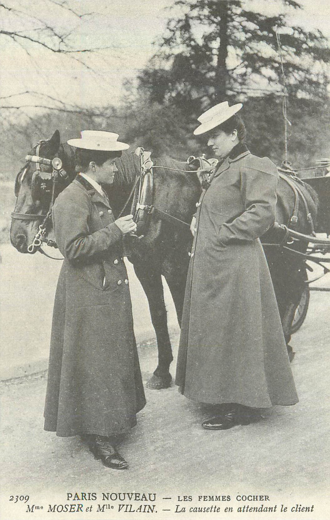 REPRO Paris Nouveau Les Femmes Cocher Mme Moser et Mme Vilain 