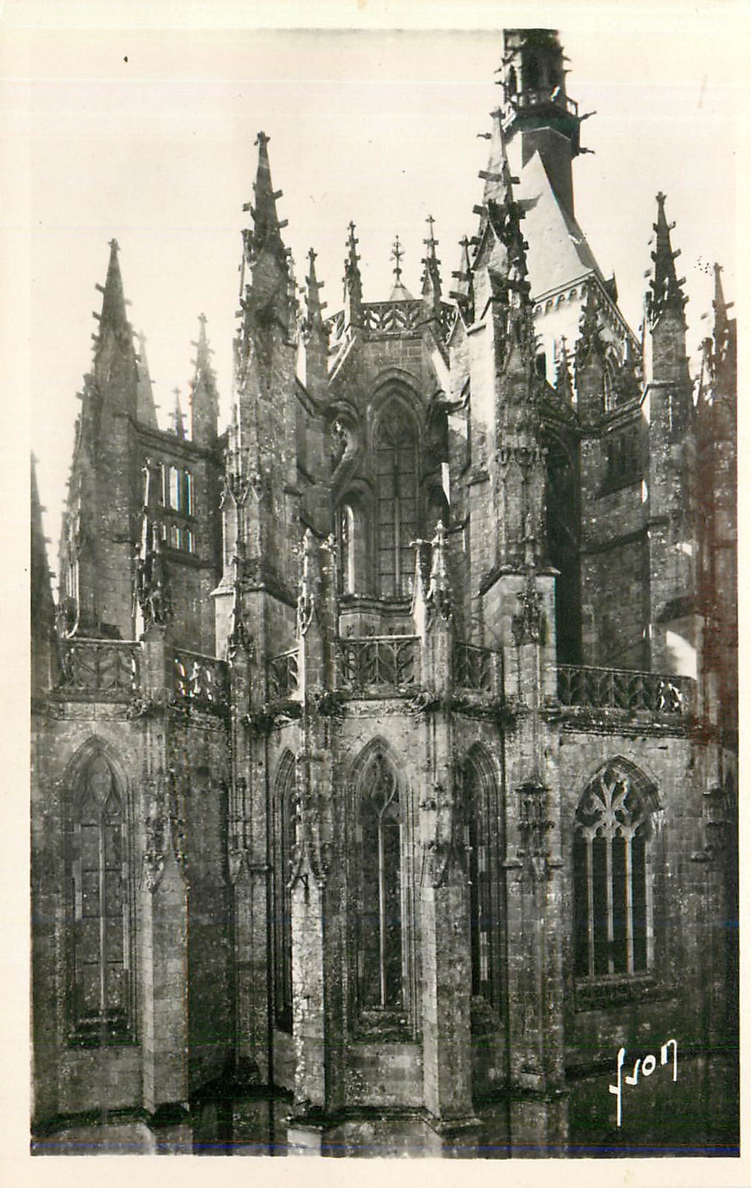 CPM Mont Saint Michel Manche Eglise abbatiale Le Choeur 