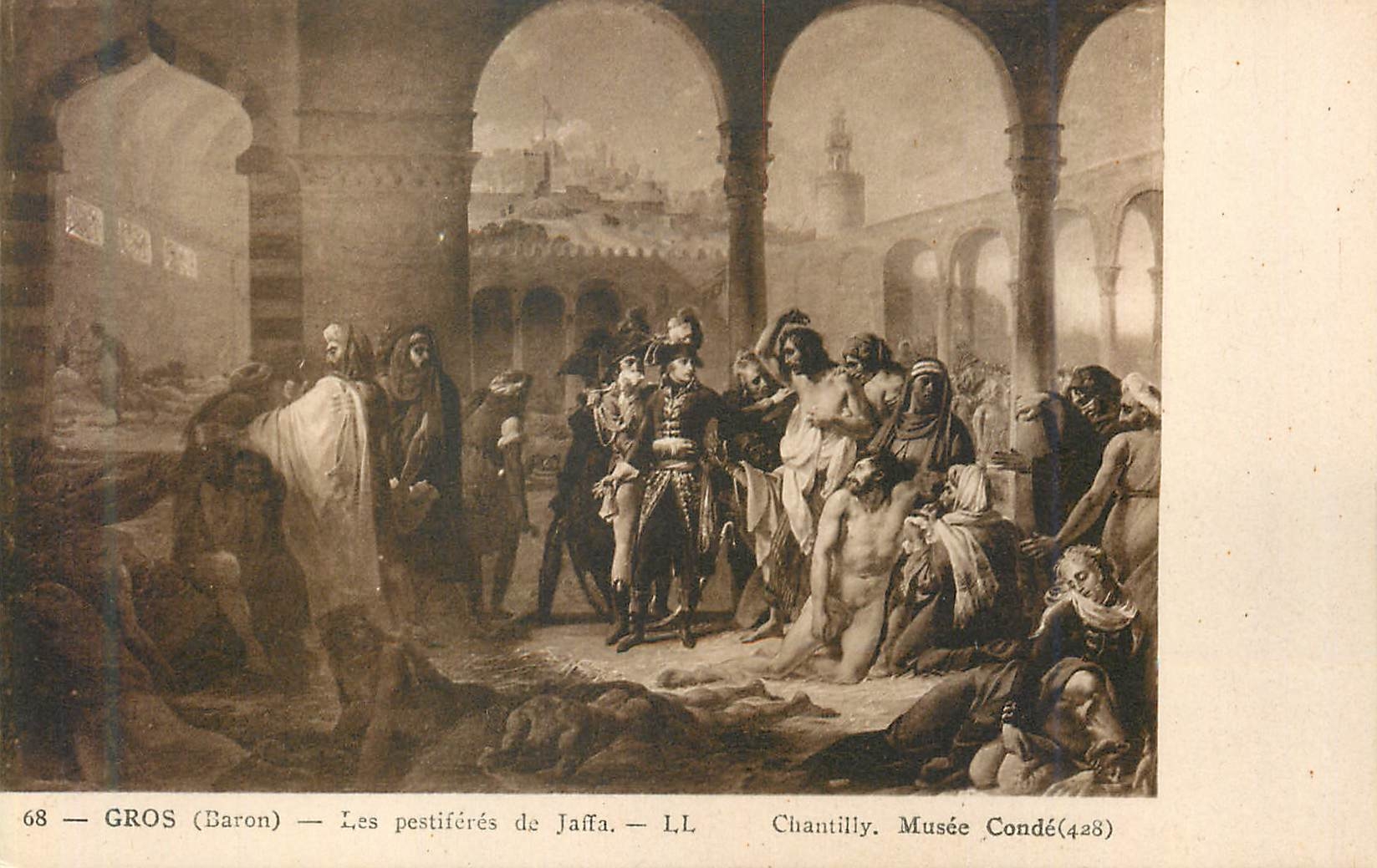 CPA Gros Baron Les pestiferes de Jaffa Chantilly Musee Conde 