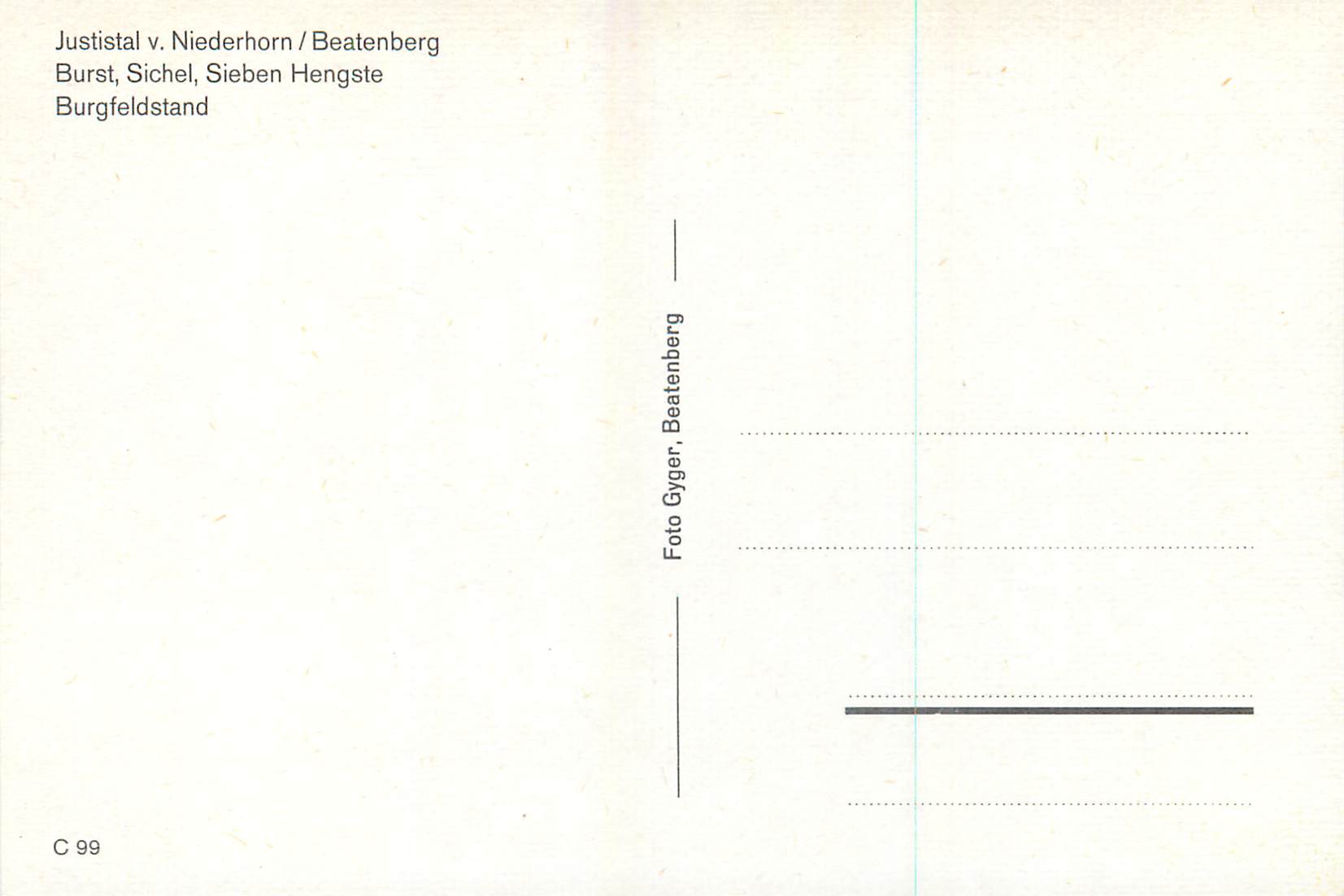CPM Justistal v Niederhorn Beatenberg Burst Sichel Sieben Henste Burgfeldstand  — Back