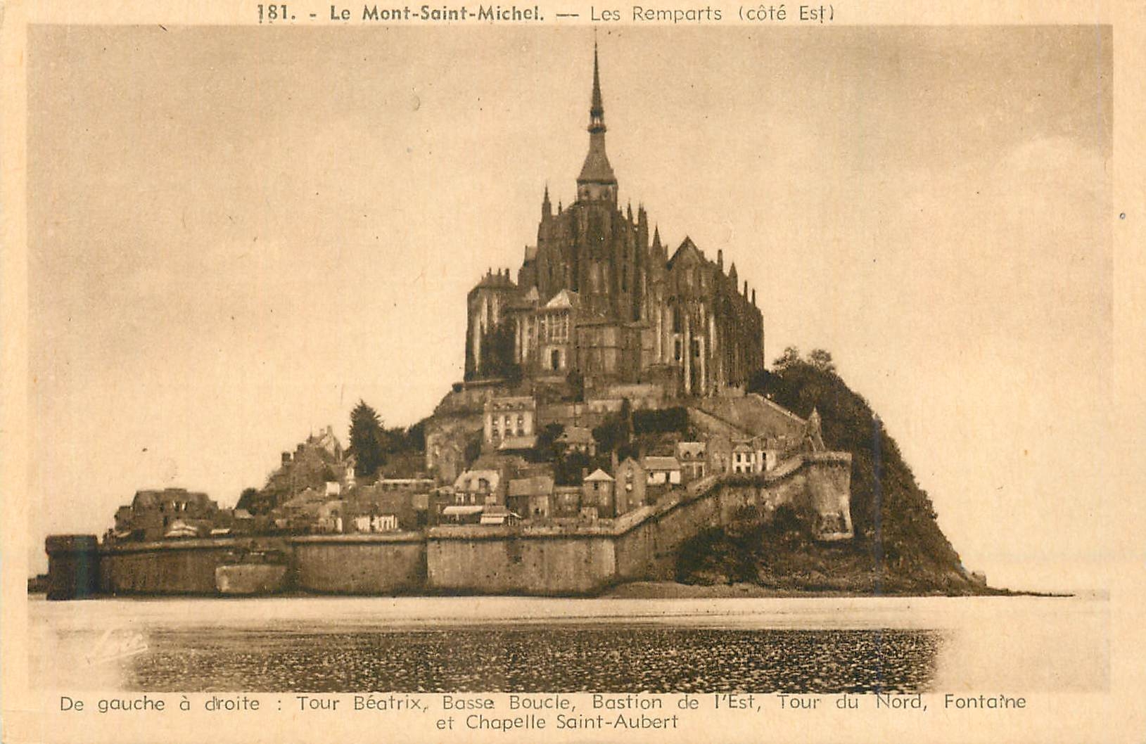 Mont Saint-Michel — Die Mauern (Ostseite) — Edition Mesny - Rennes