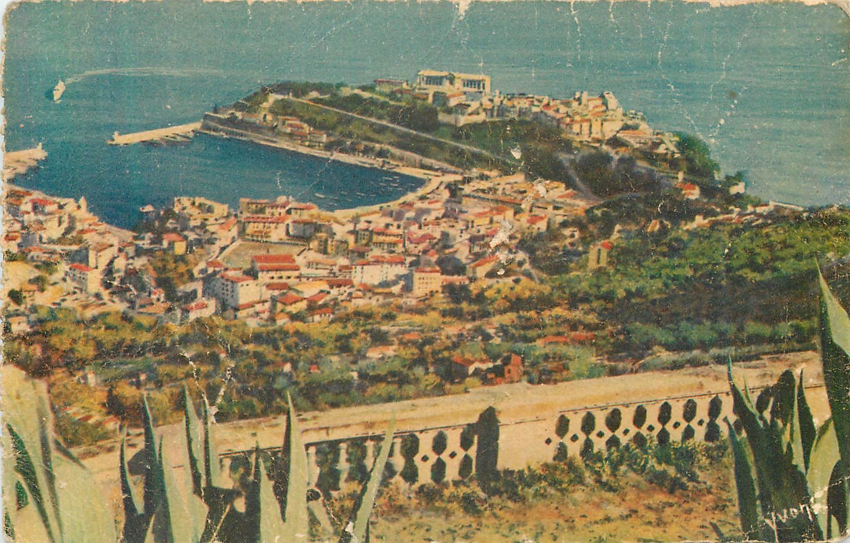Vue générale de la Principauté de Monaco — Turbie, Rocher et Port — Éditions La Douce France