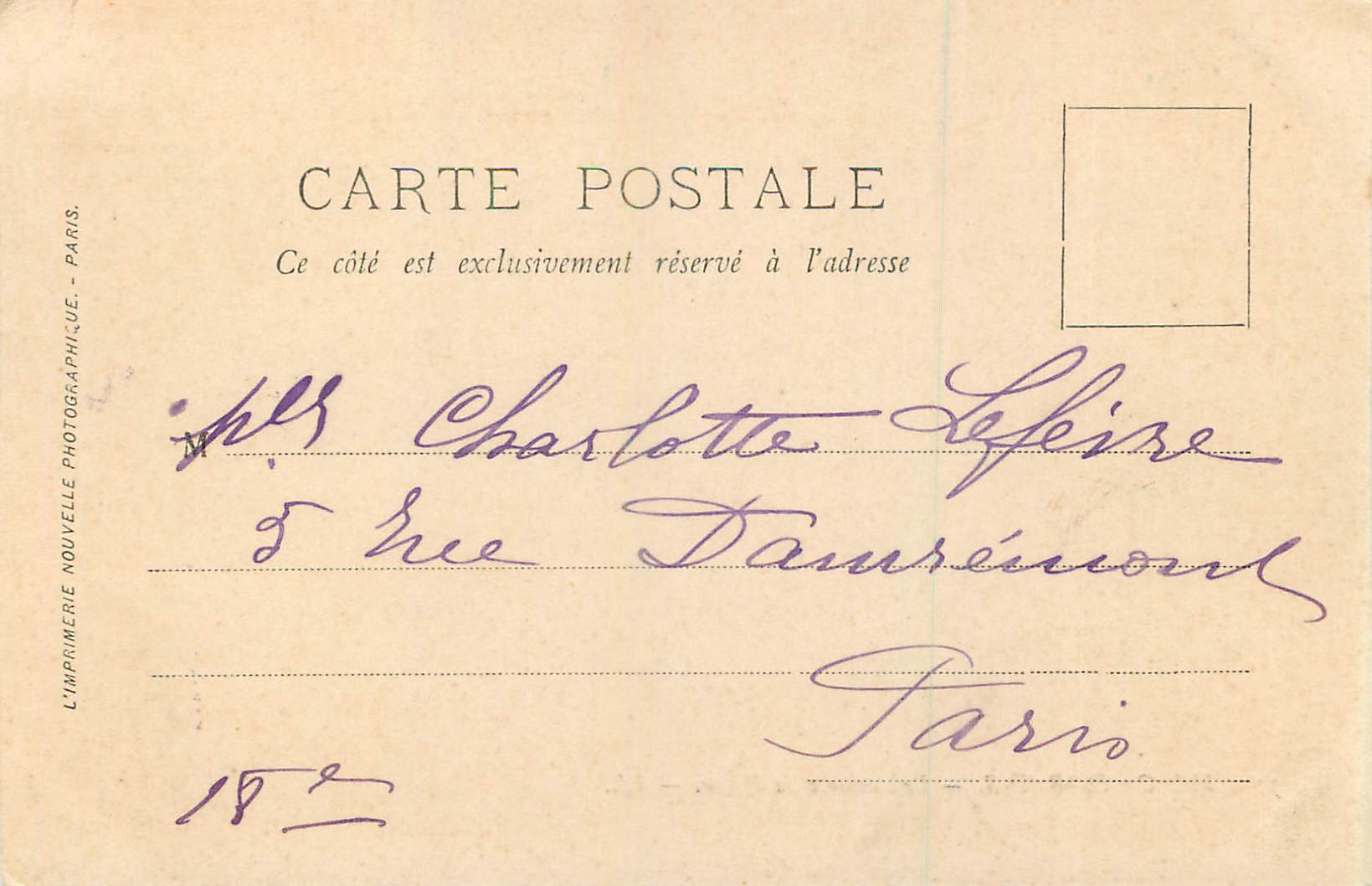 CPA Malo les Bains Le Casino et la Digue  — Rückseite