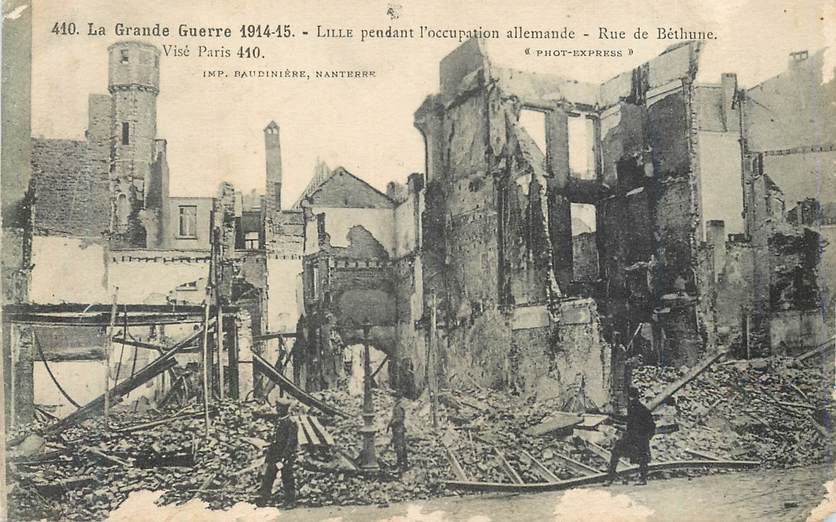 CPA Lille pendant l occupation allemande Militaria