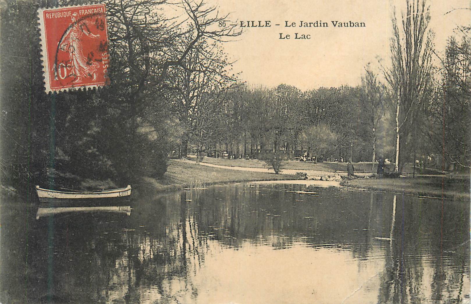 CPA Lille Le Jardin Vauban Le Lac 