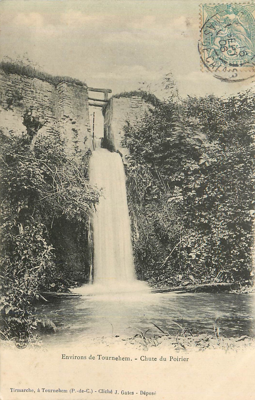 CPA Environs de Tournehem Chute de Poirier 