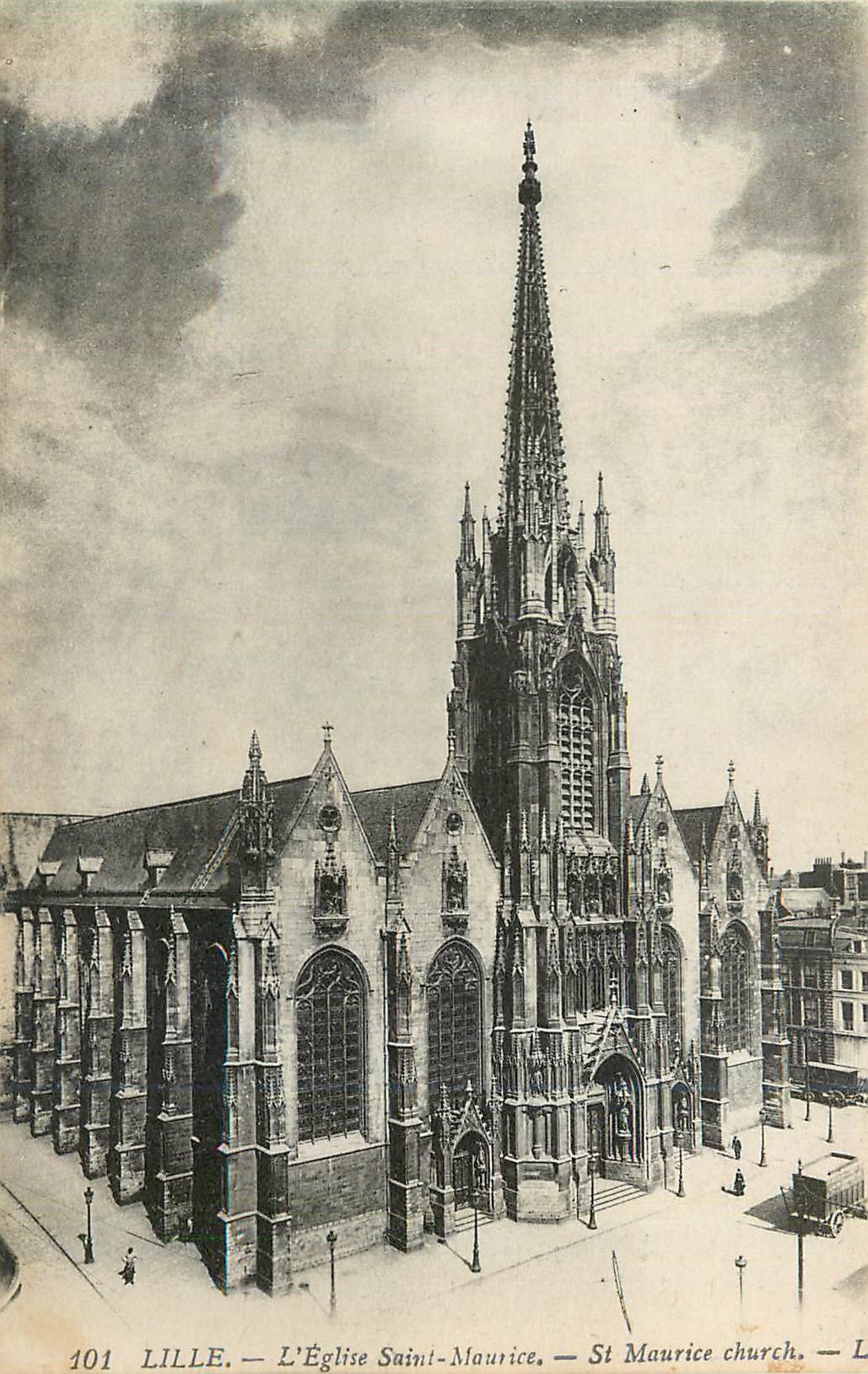 CPA Lille L Eglise Saint Maurice 