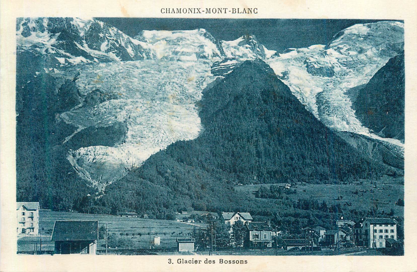 CPA Chamonix Mont Blanc Glacier des Bossons 
