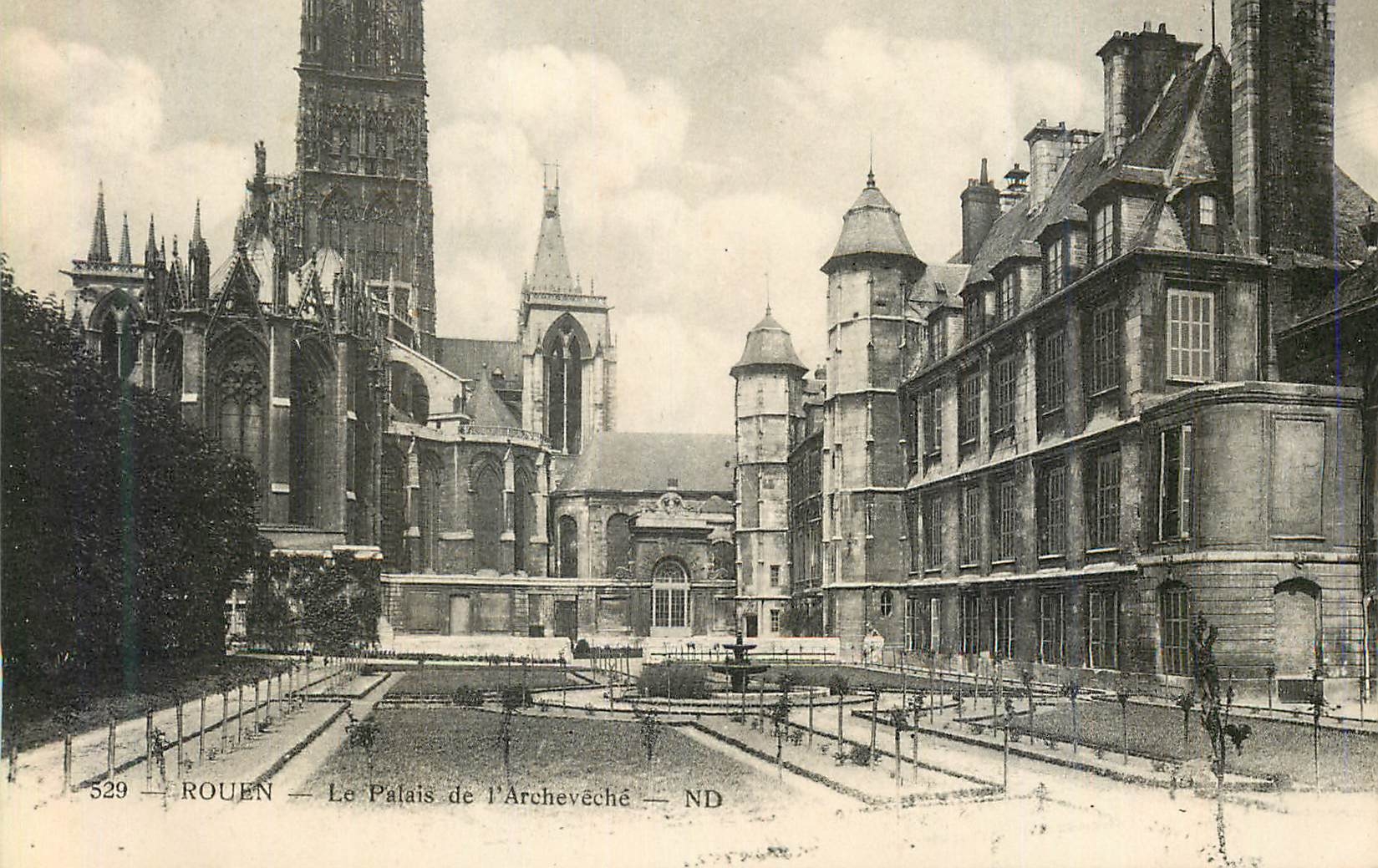 CPA Rouen Le Palais d Archeveche 