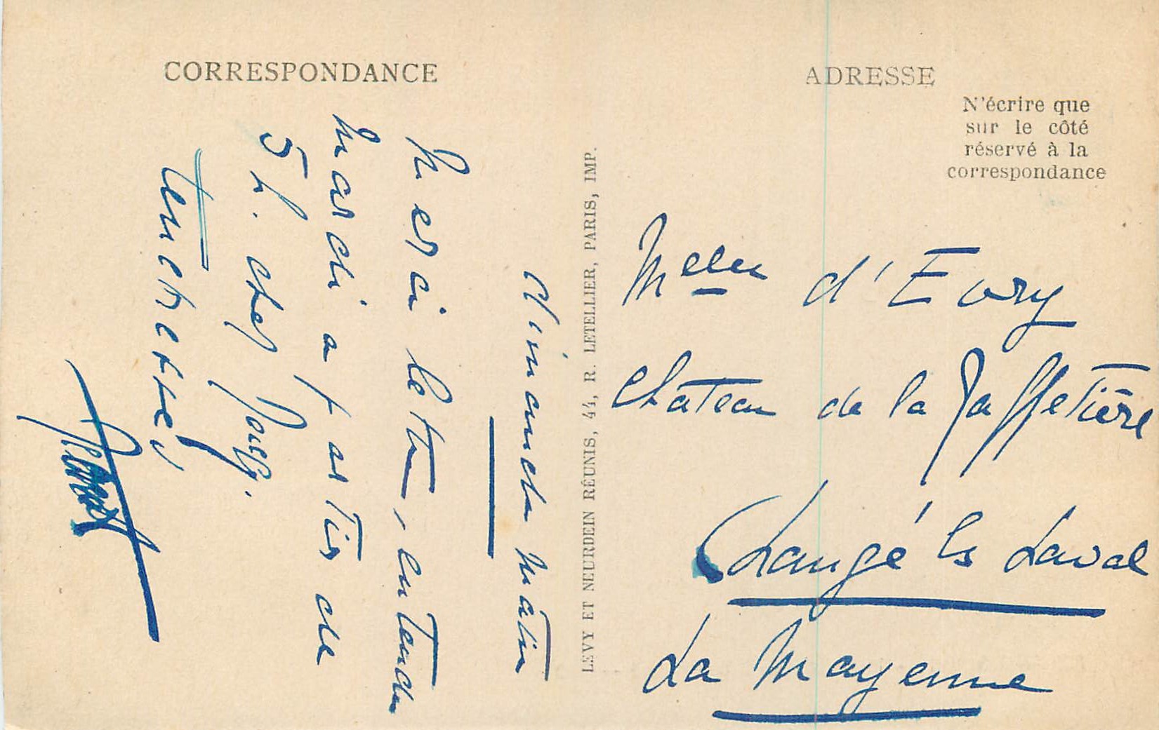 CPA Rouen Le Palais d Archeveche  — Rückseite