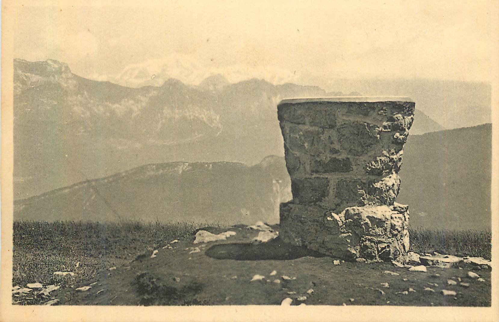 Sommet du Semnoz — Table d'Orientation — éditeur Lefèvre et Neudrèn, Paris, n° 363