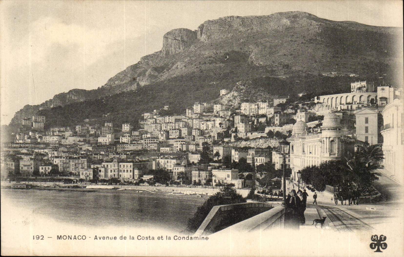 Monaco - Monte Carlo - Ayenue de la Costa et la Condamine - CPA 