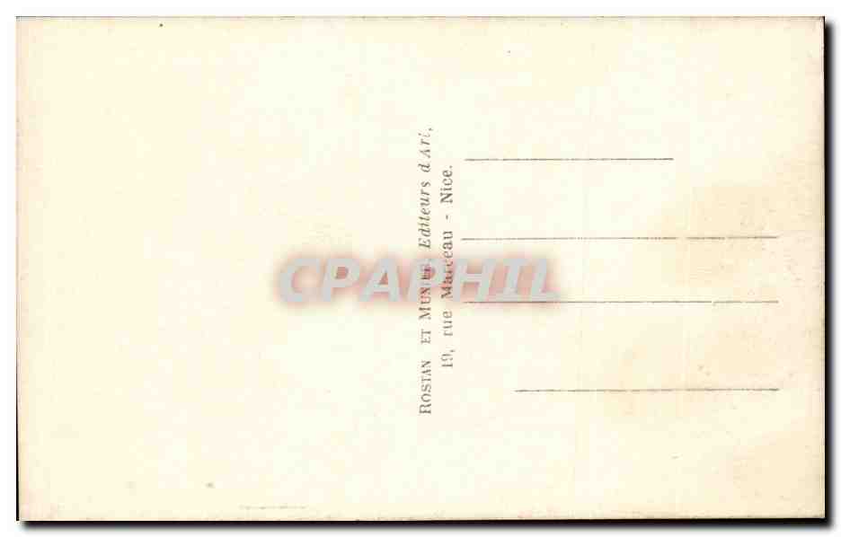 Monaco - Monte Carlo - Le Palais du Prince - Galerie d'Honneur - CPA  — Rückseite