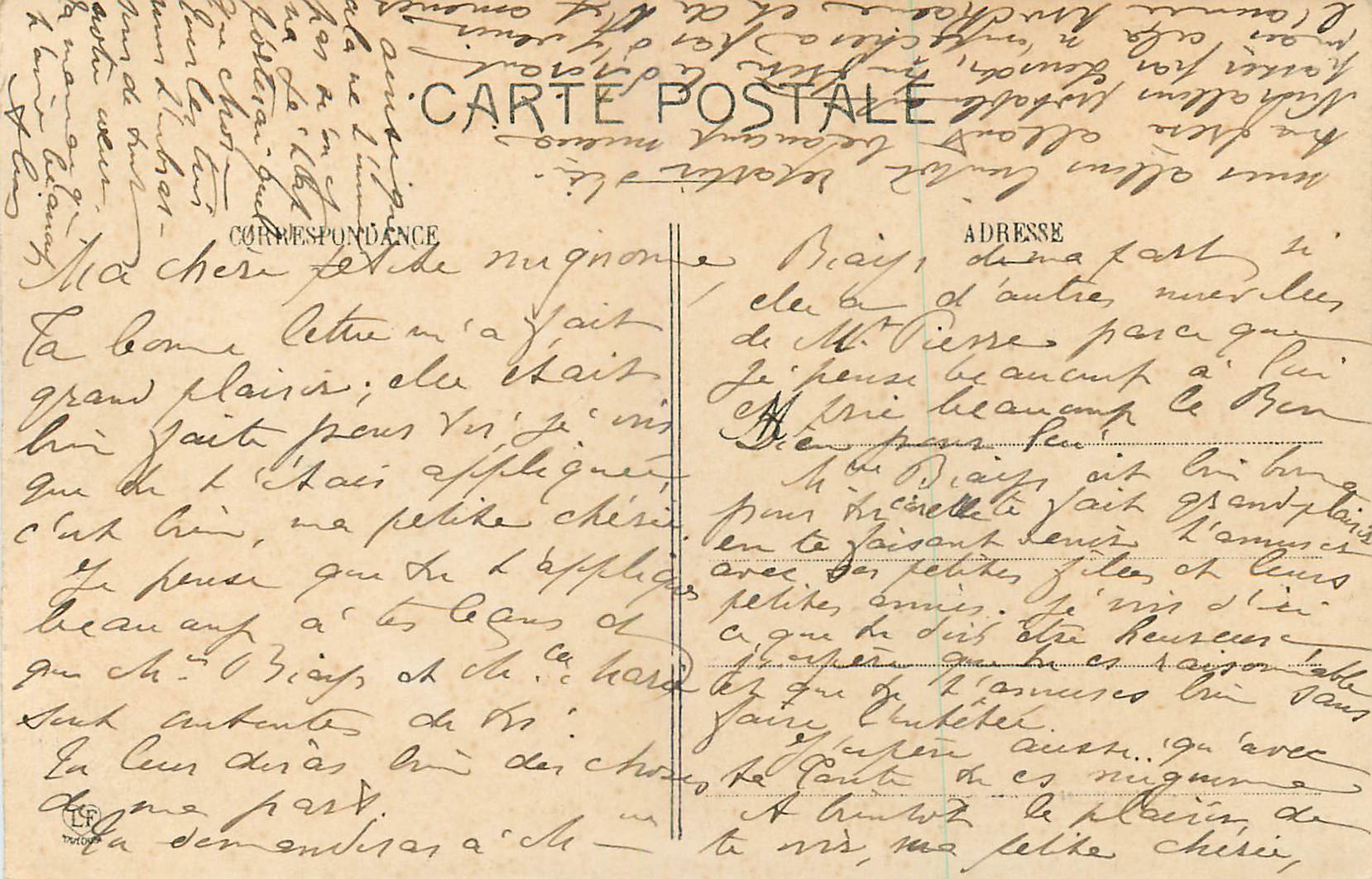CPA Luchon — Verso