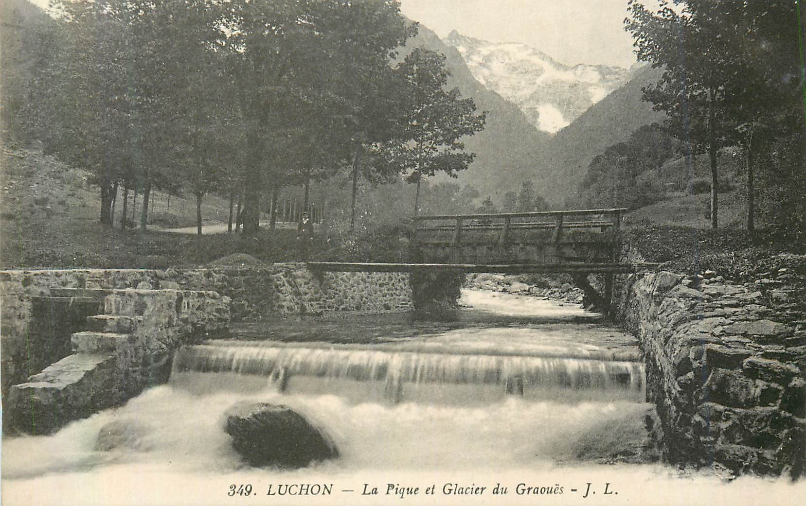 CPA Luchon La Pique et Glacier du Graoues