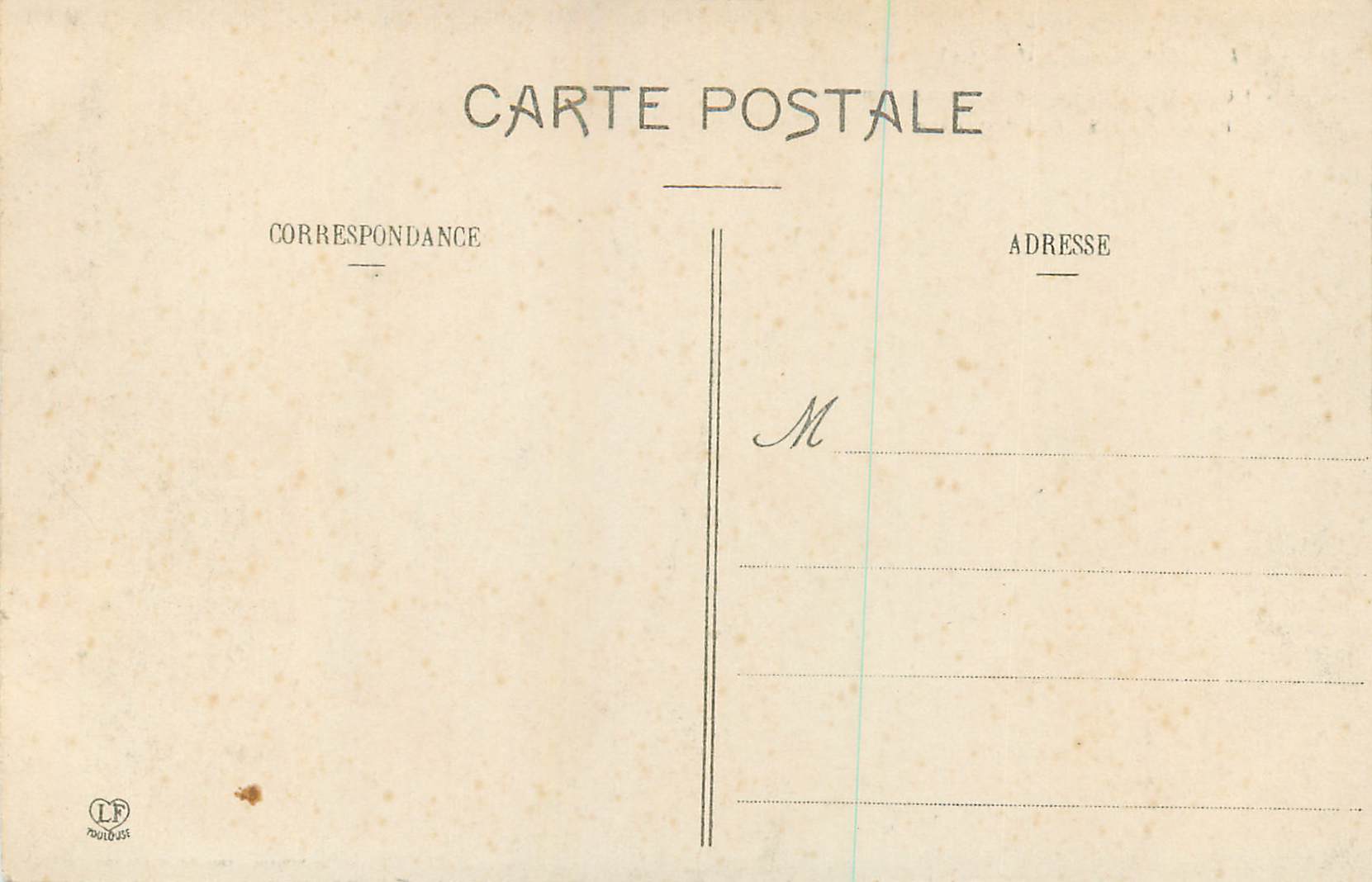 CPA Luchon Les Pyrenees Fond de la Vallee du Lys Point d'Arret des Voitures — Rückseite
