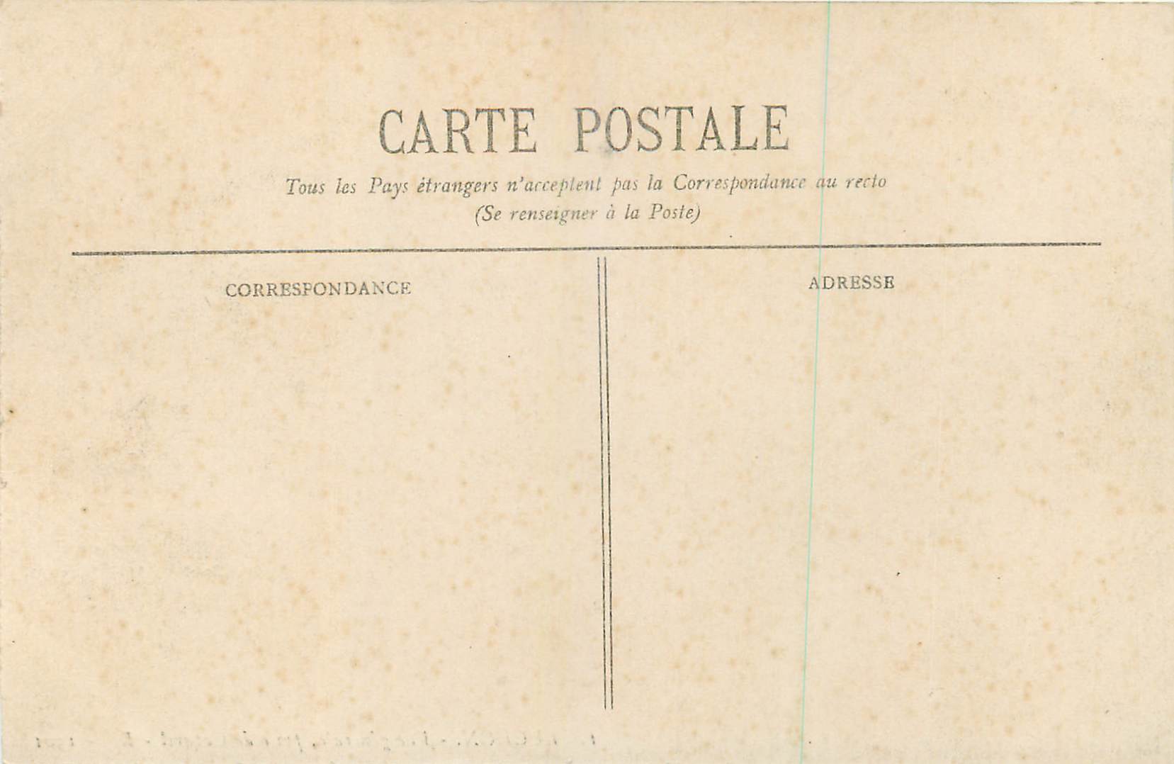 CPA Luchon Vue Generale prise de Cazaril — Verso