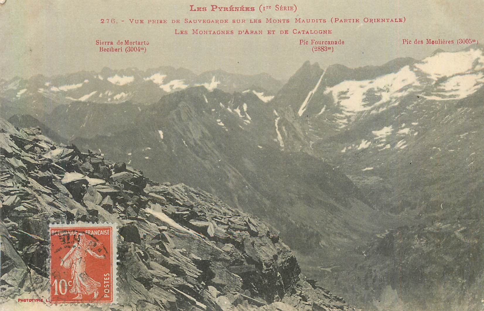 CPA Les Monts Maudits (Partie Orientale) Les Pyrenees Vue Prise de Sauvegaroe