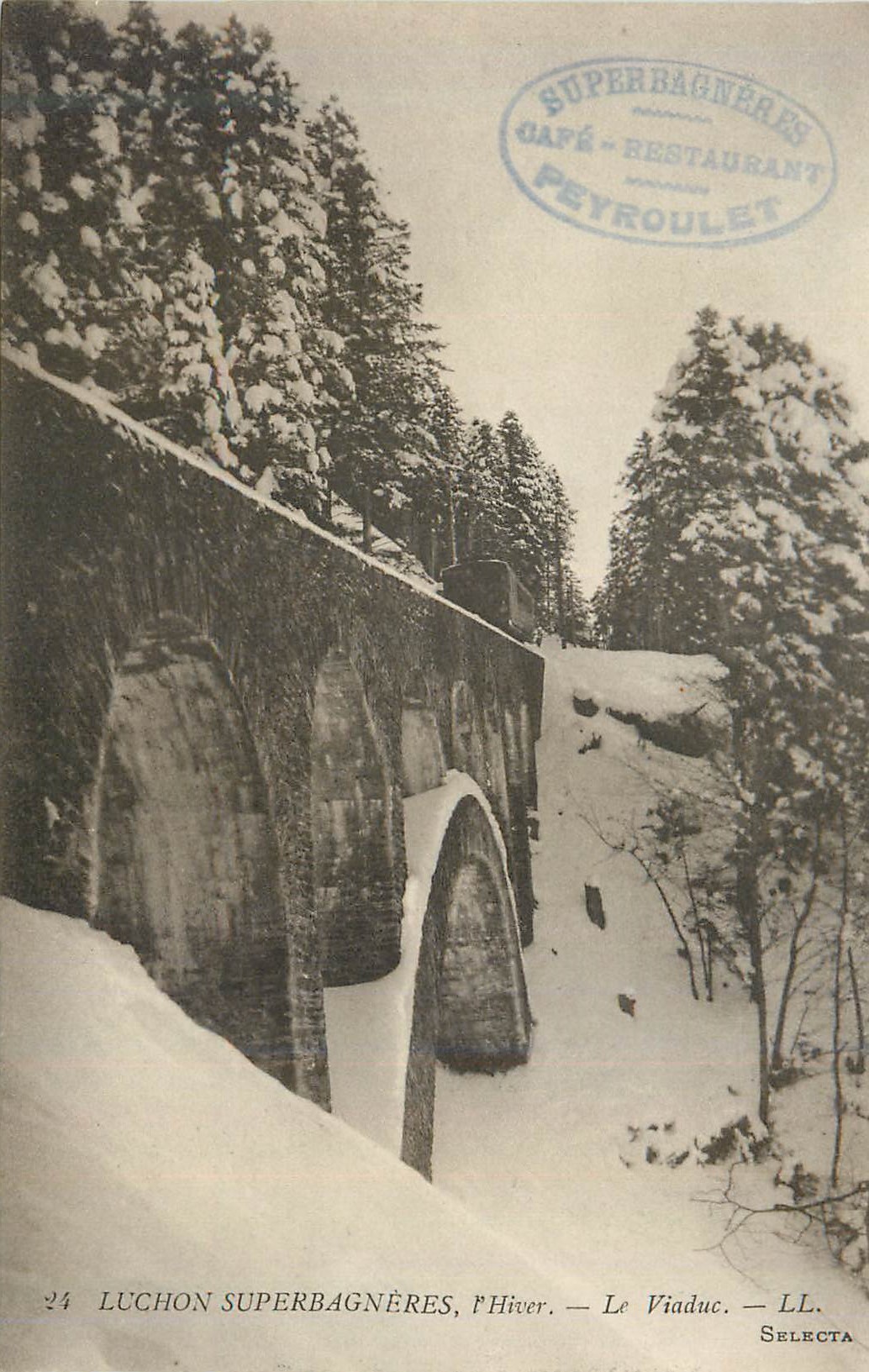 CPA Luchon Superbagneres L'Hiver Le Viaduc