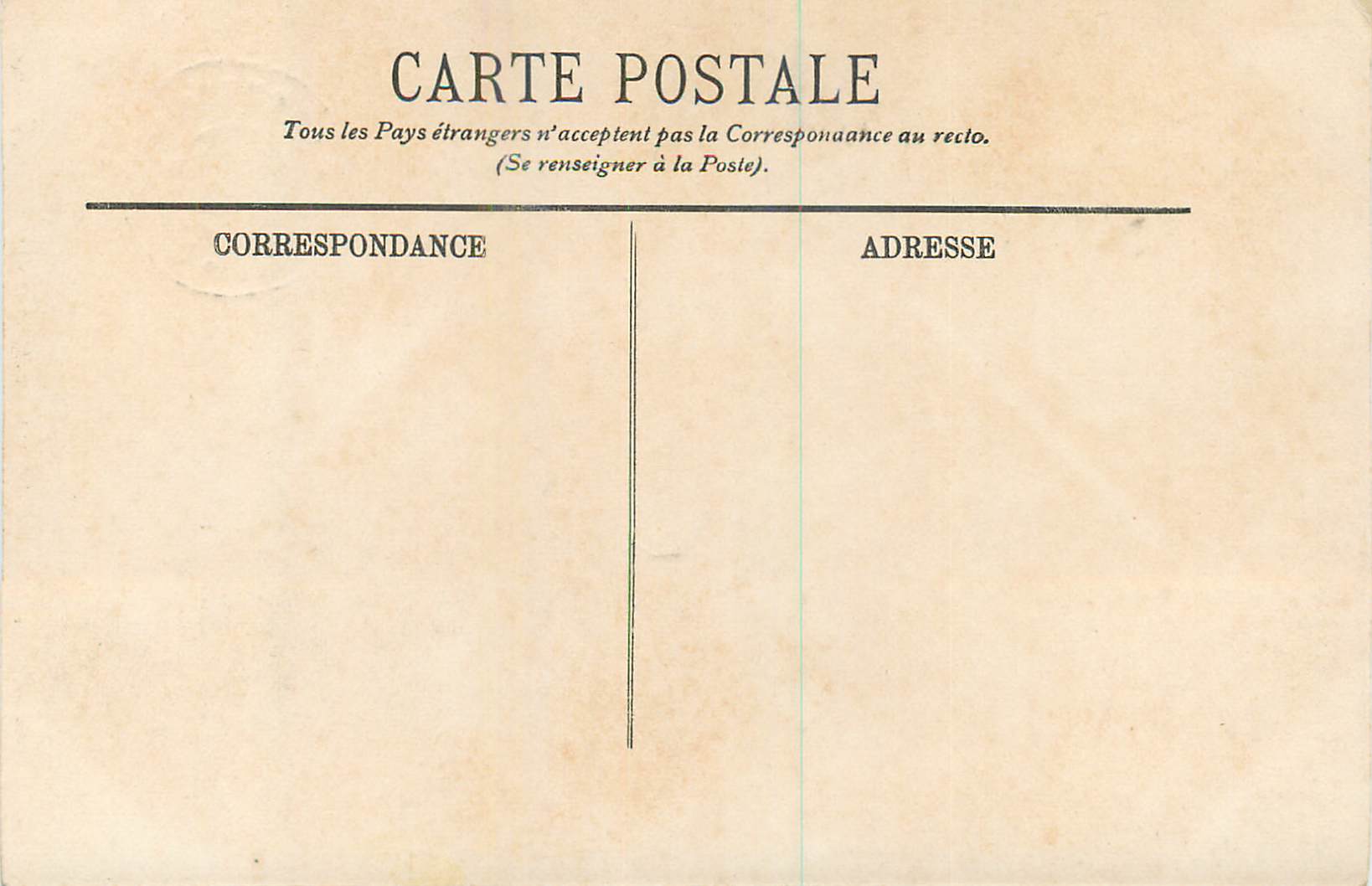 CPA Lourdes Le Funiculaire du Pic du Jer La Gare — Verso