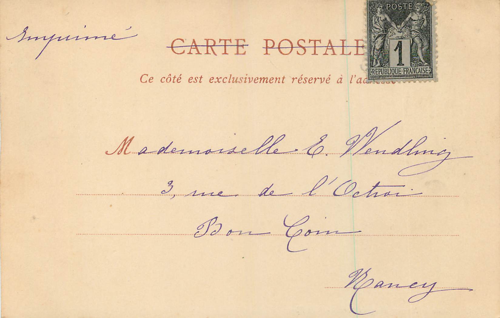 CPA Orleans Galerie de la Maison d'Agnes Sorel (carte 1900) — Verso