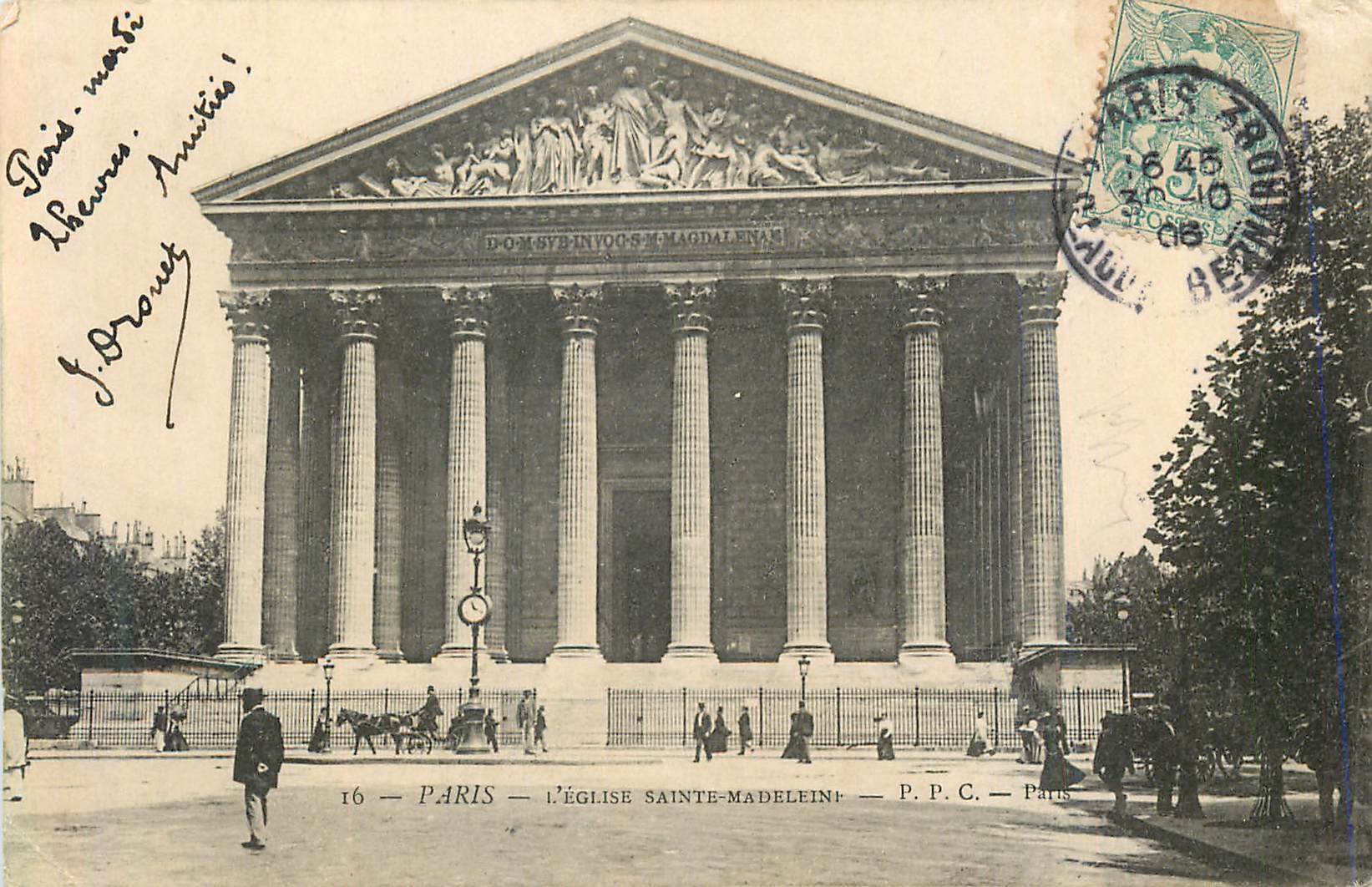 CPA Paris L'Eglise Sainte Madeleine