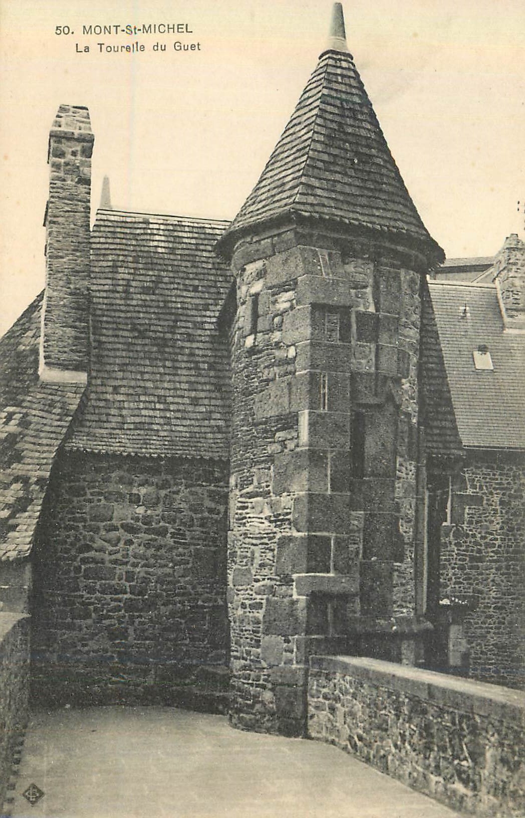 CPA Mont Saint Michel La Tourelle du Guet