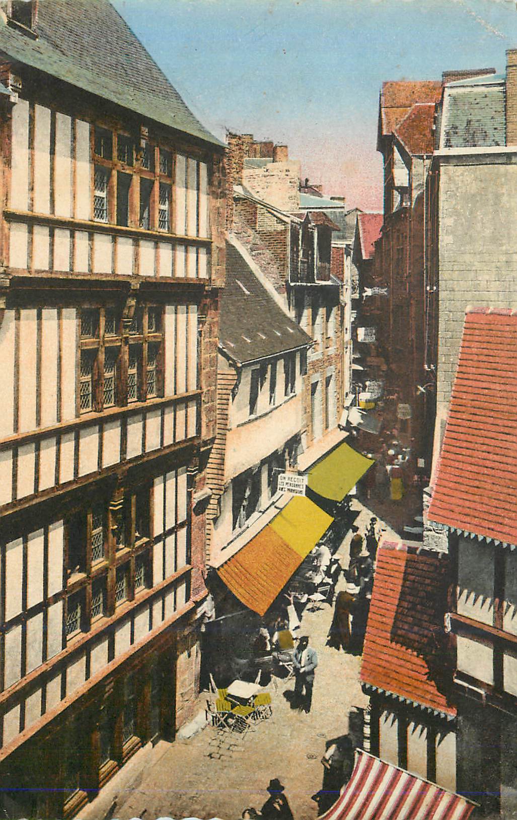 CPA Mont Saint Michel La Rue Principale