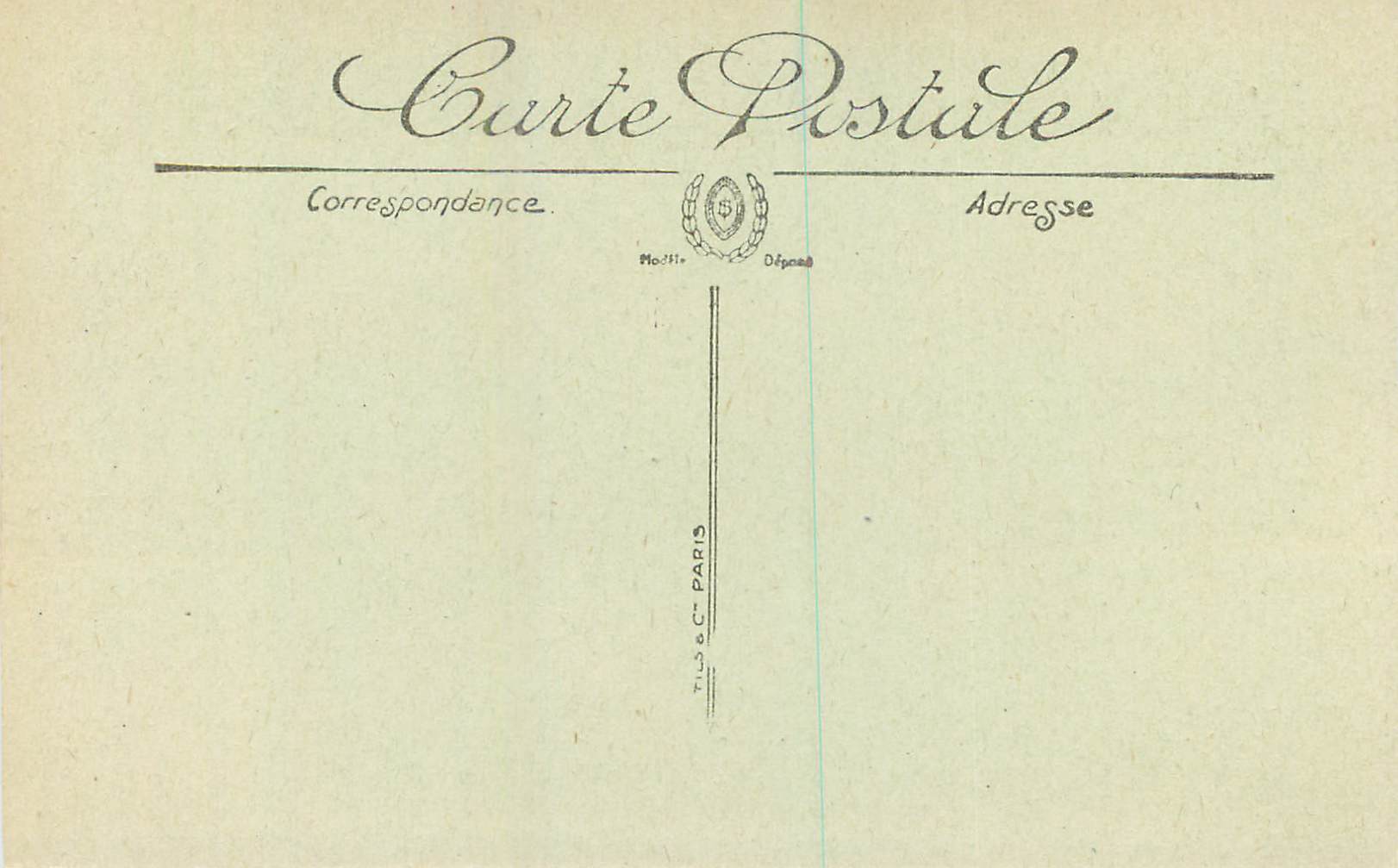 CPA Nice Les Jardins et le Palais de la Jetee — Verso