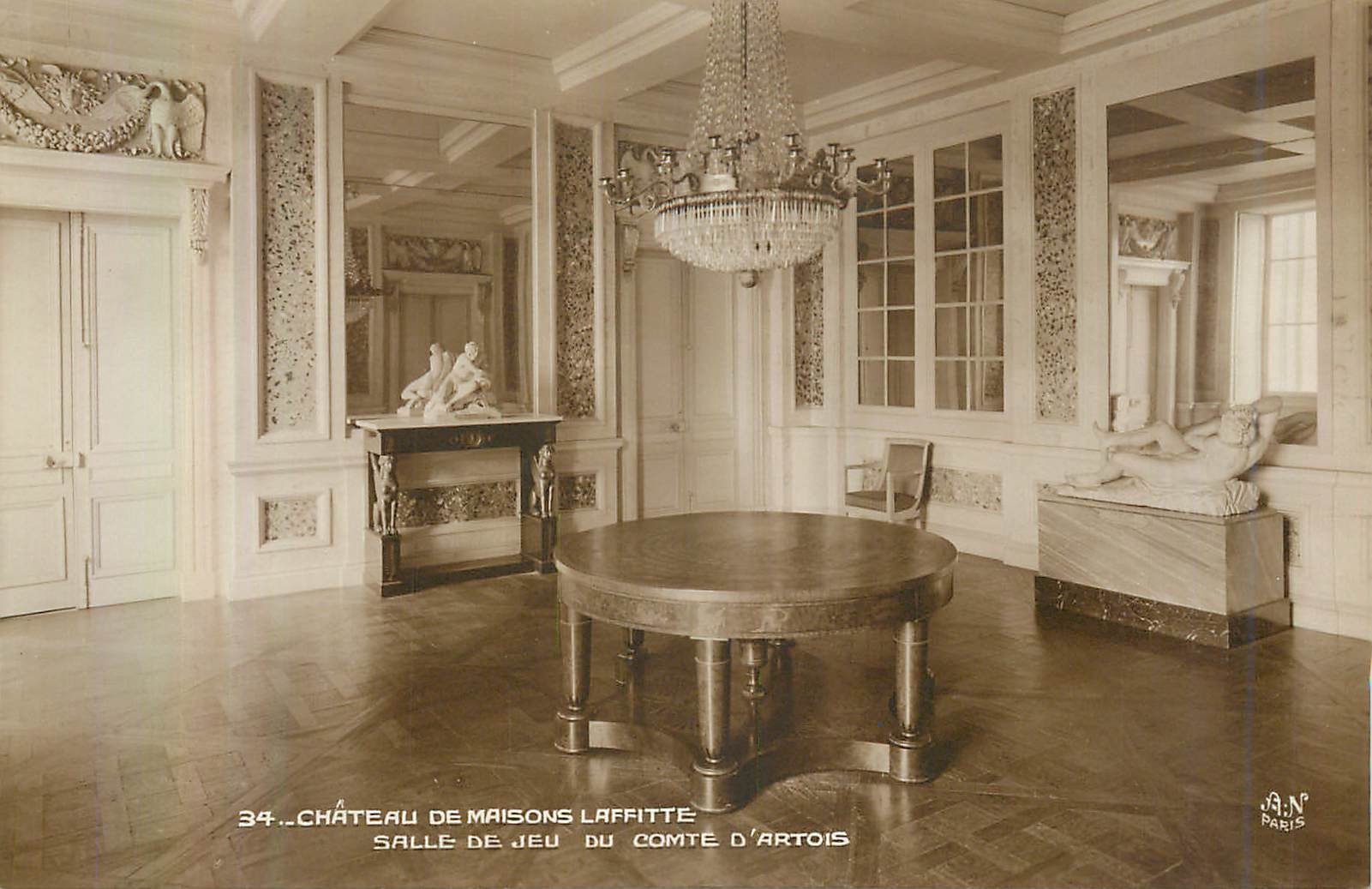 CPA Chateau de Maison Laffitte Salle de Jeu du COmpte d'Artois