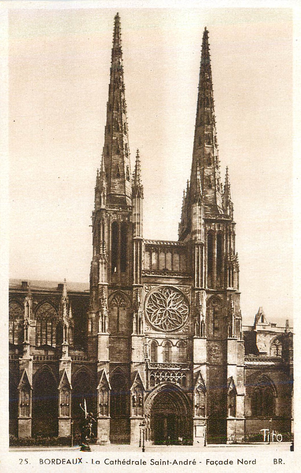 CPA Bordeaux La Cathedrale Saint Andre Facade Nord