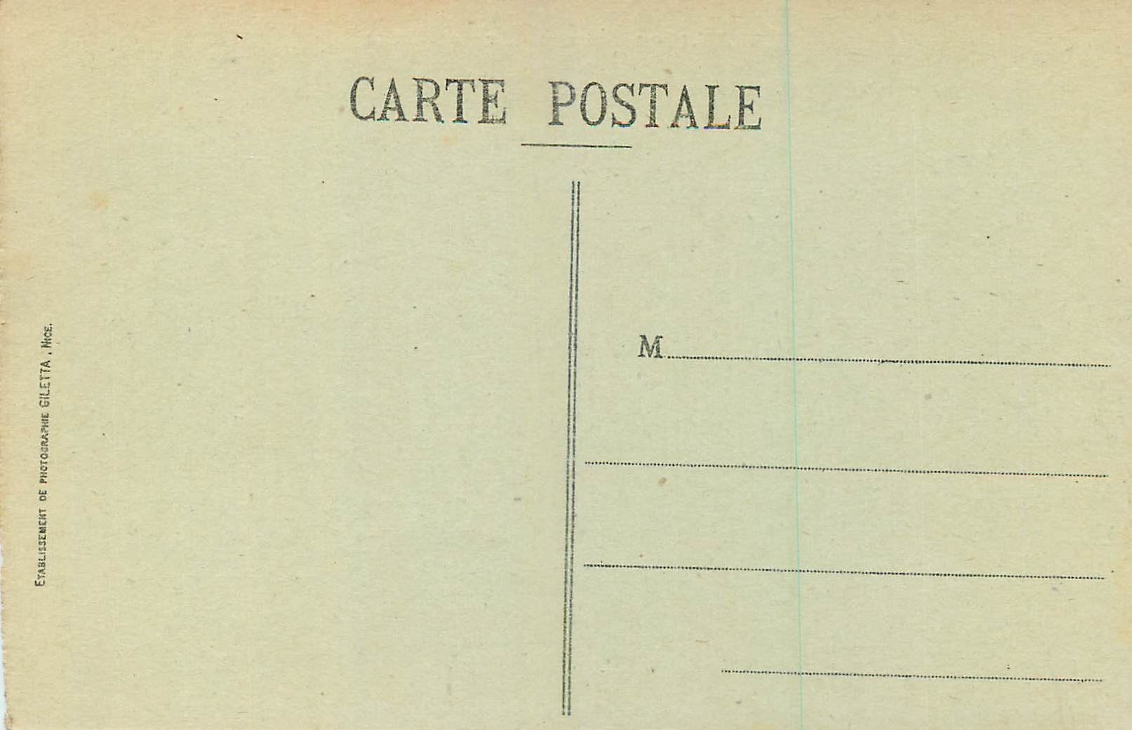 CPA Evian (Lac Leman) — Verso