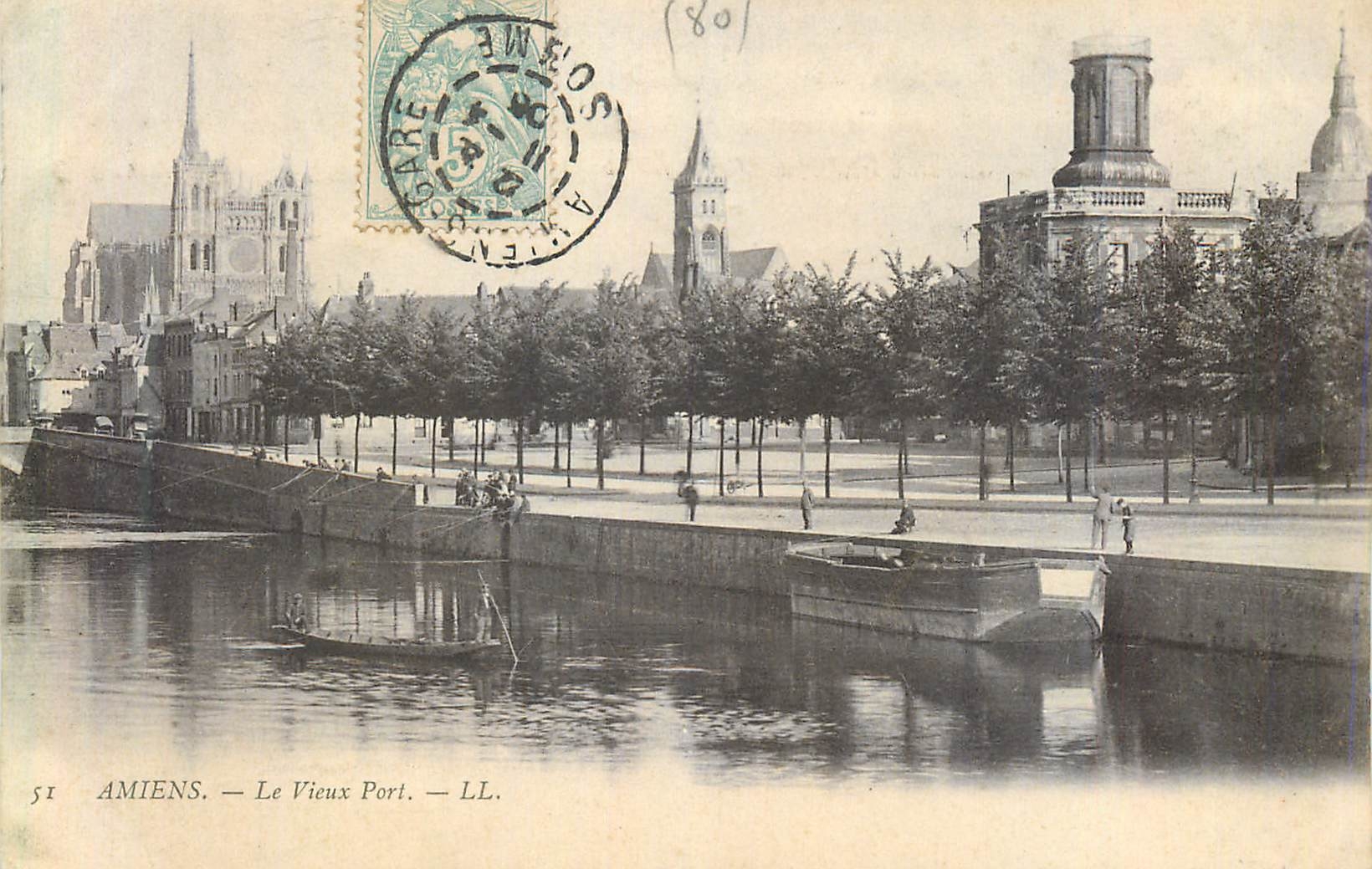 CPA Amiens Le Vieux Port