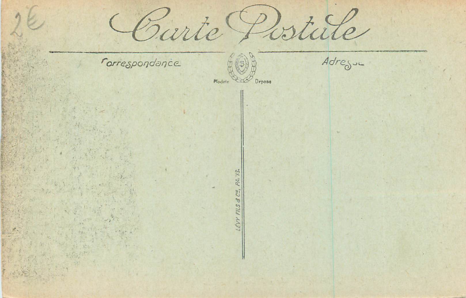 CPA Amiens La Hotoie — Rückseite
