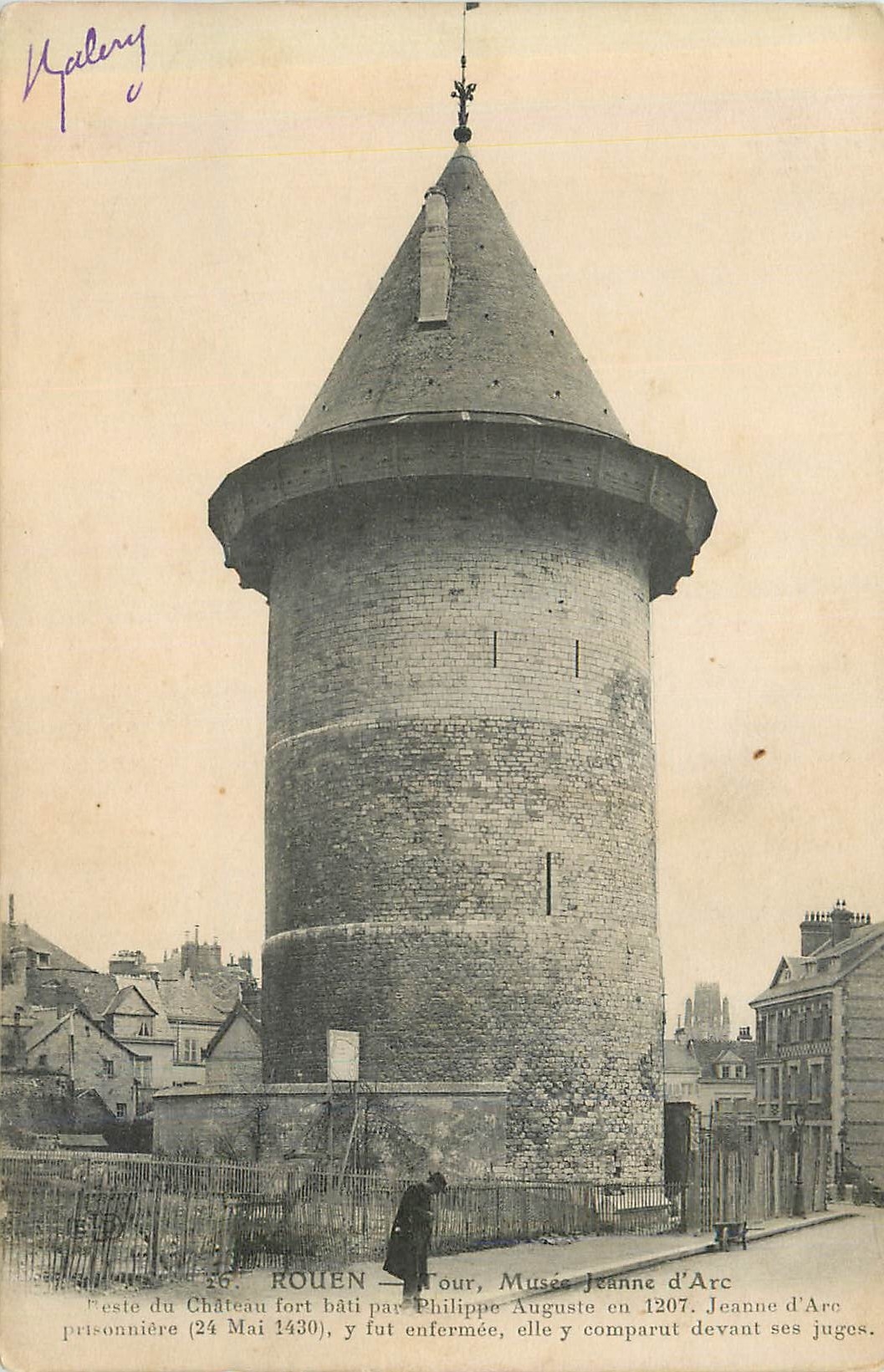 CPA Rouen Tour Musee Jeanne d'Arc