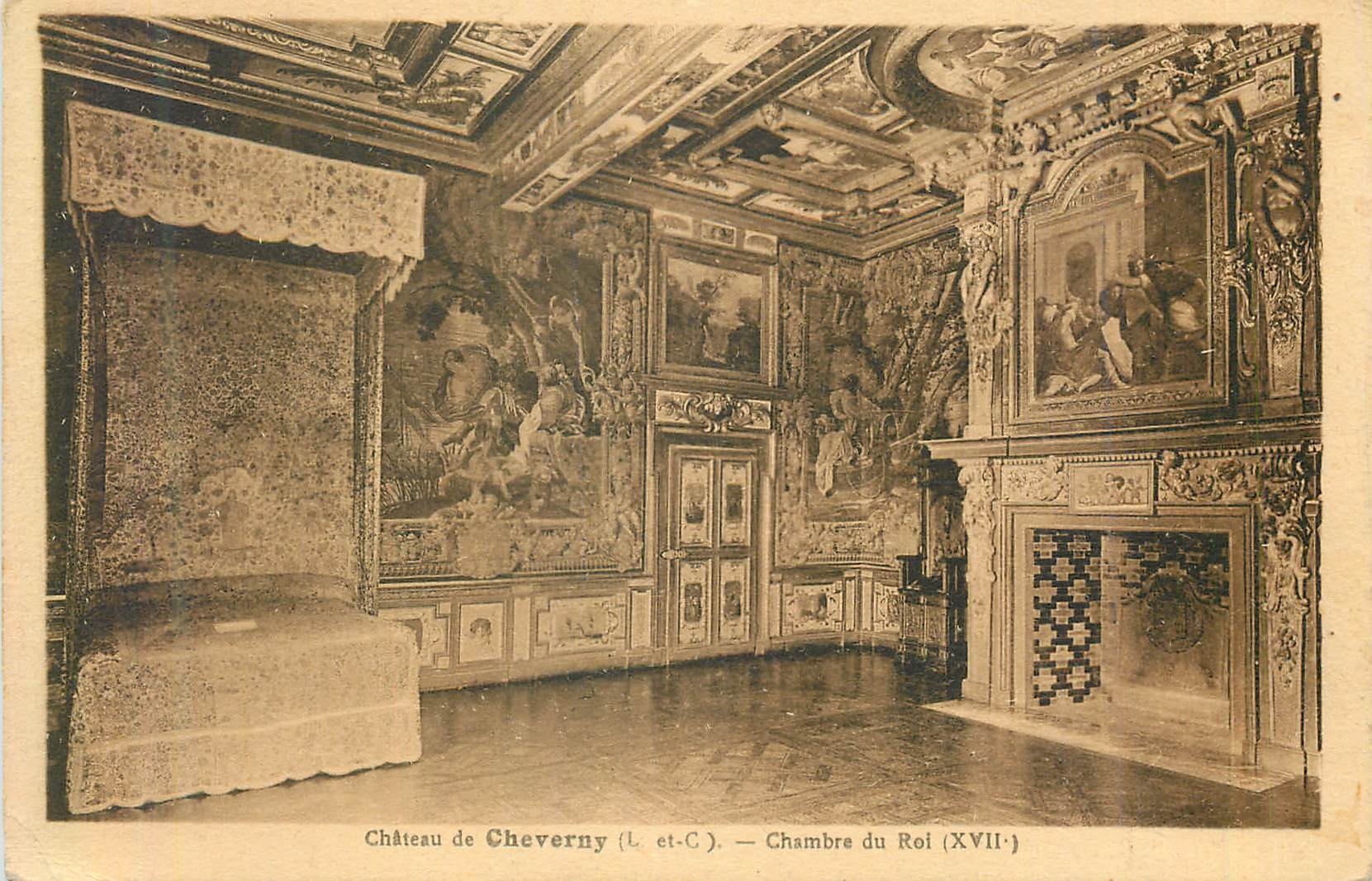 CPA Chateau de Cheverny (L et C) Chambre du Roi (XVIIe)