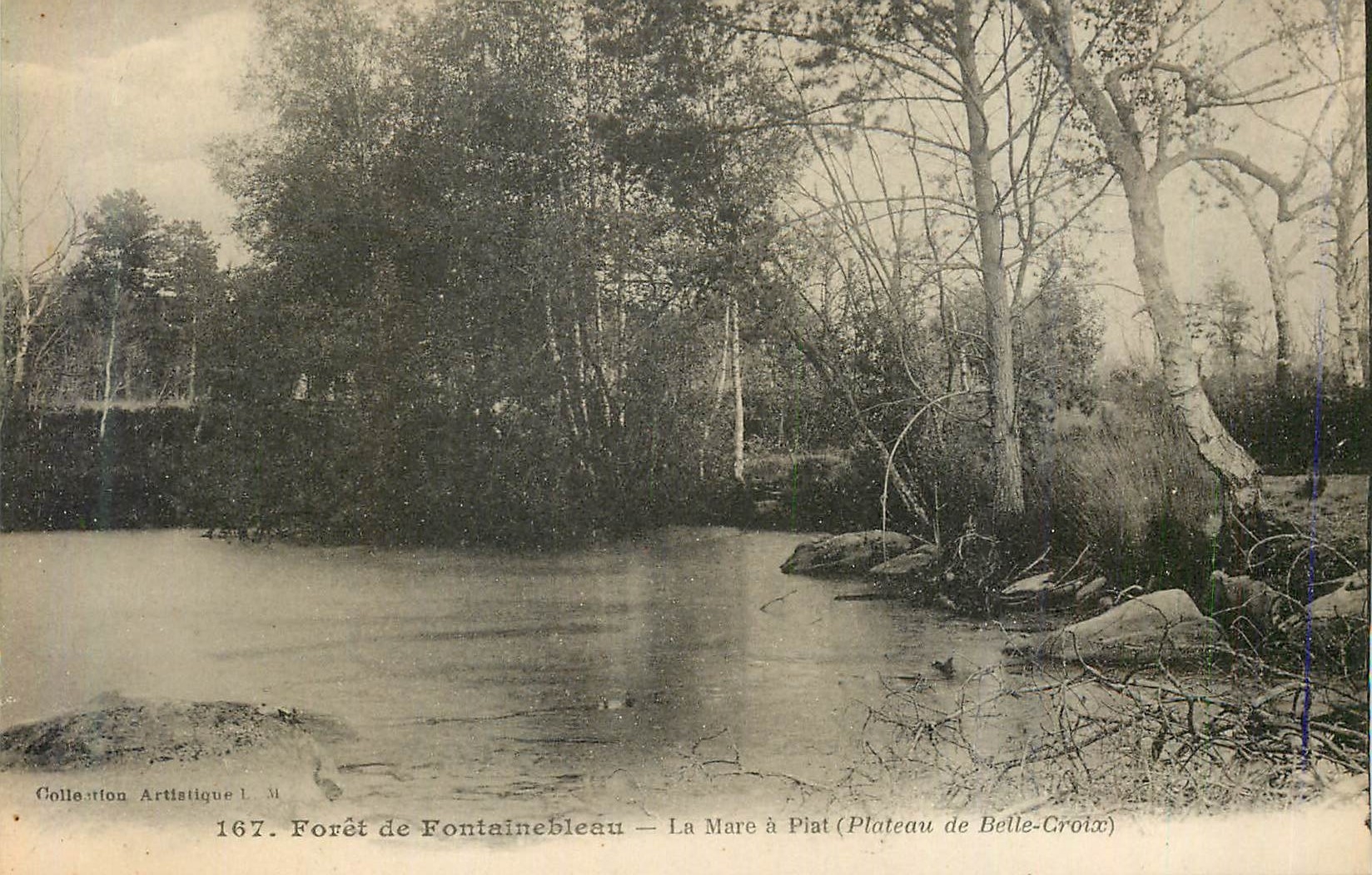 Bosque de Fontainebleau — La Mare à Piat (Plateau de Belle-Croix) — Colección Artística L. M.
